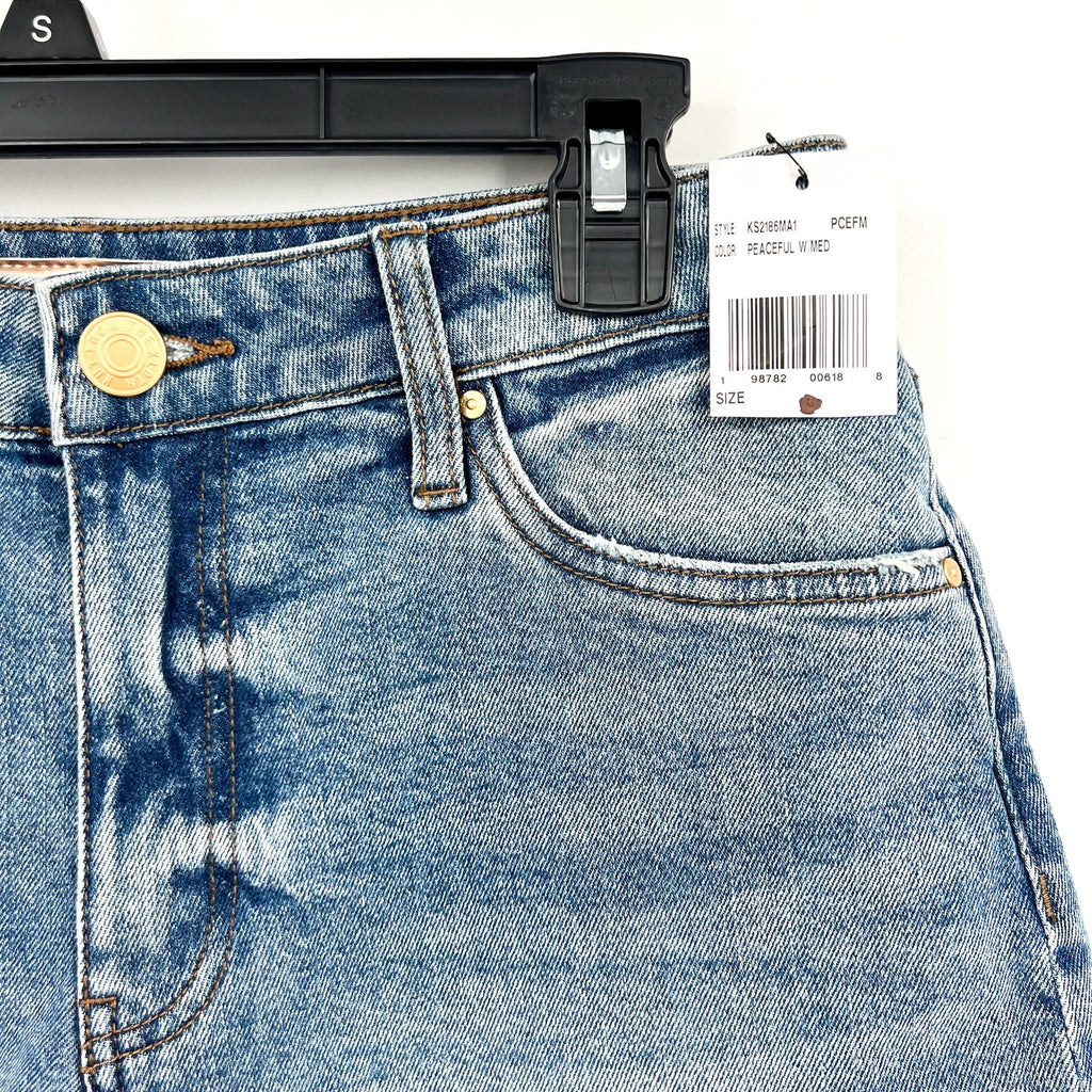 KUT FROM THE KLOTH Jane Denim Shorts Size 2 Peaceful Blue High Rise NWT