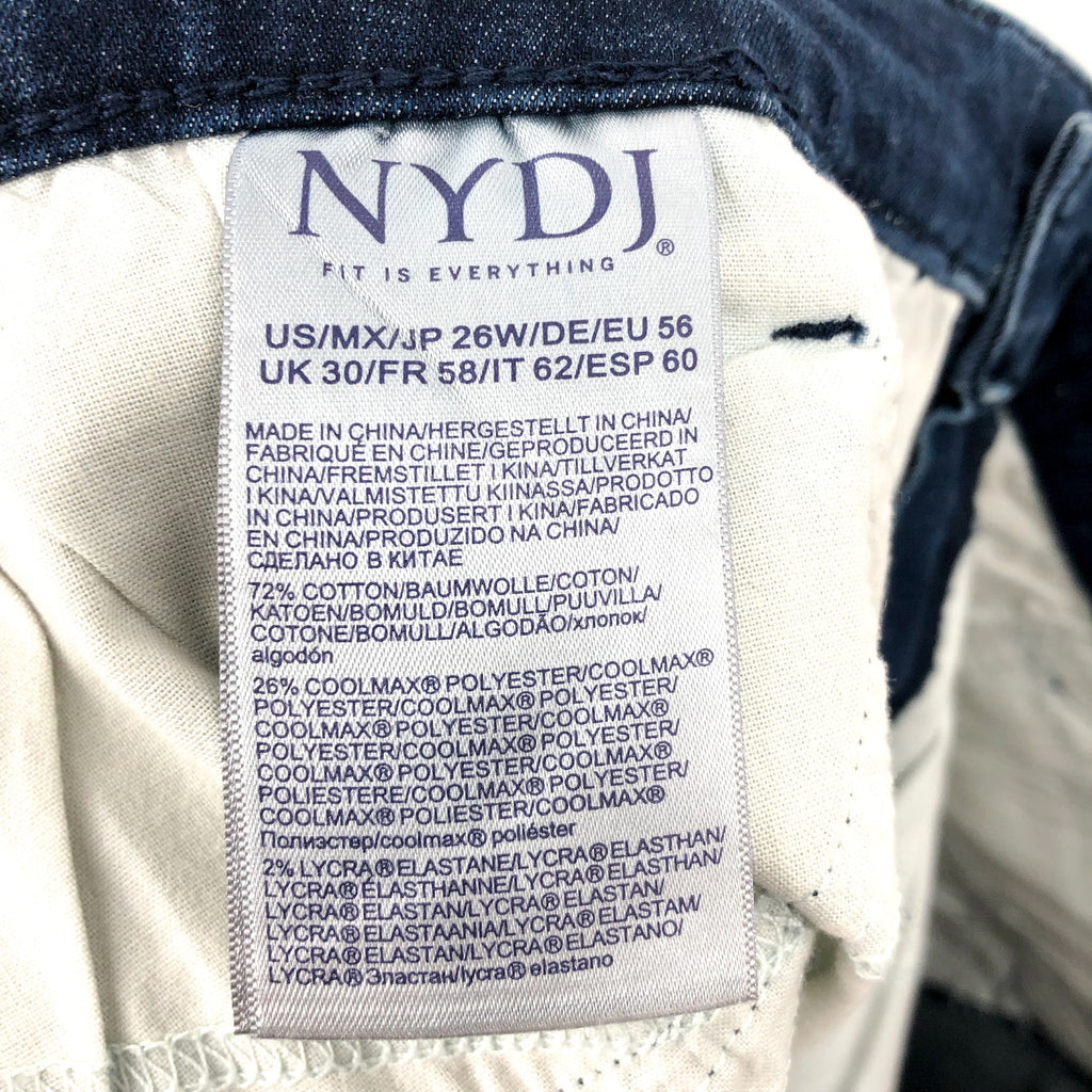 NYDJ Women's Marilyn Straight Ankle Jeans 26W Ibiza Blues High Rise NWT