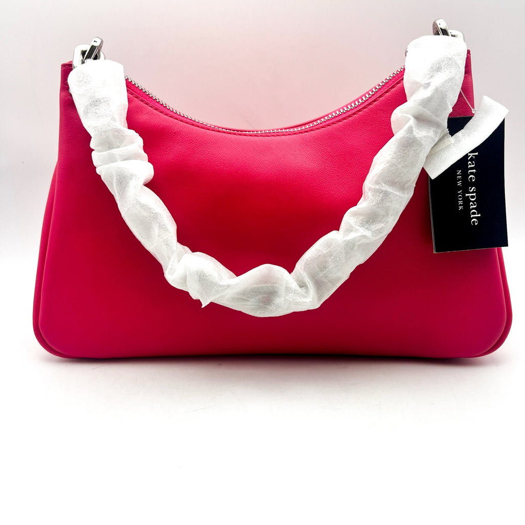 KATE SPADE Grace Chain Shoulder Bag Pink Rosehip Fine Grain Leather NWT
