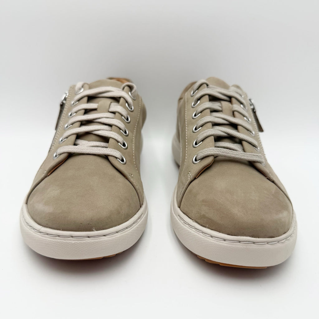 Clarks Womens Nalle Lace Casual Sneakers EU 40 US 9 M Stone Taupe Nubuck NIB