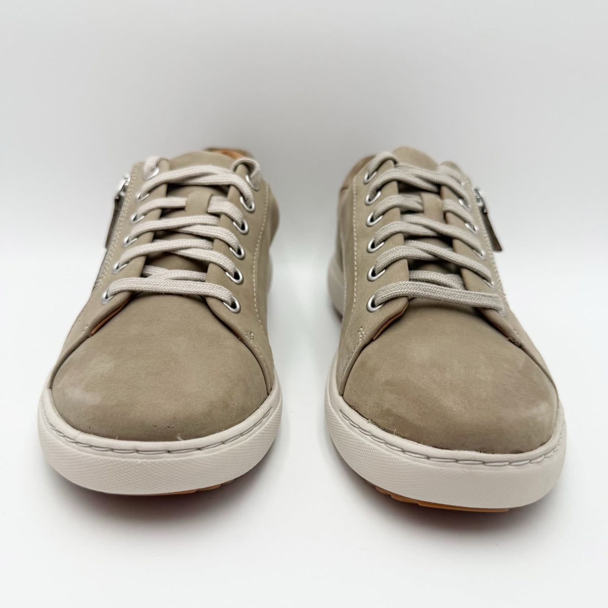 Clarks Womens Nalle Lace Casual Sneakers EU 40 US 9 M Stone Taupe Nubuck NIB