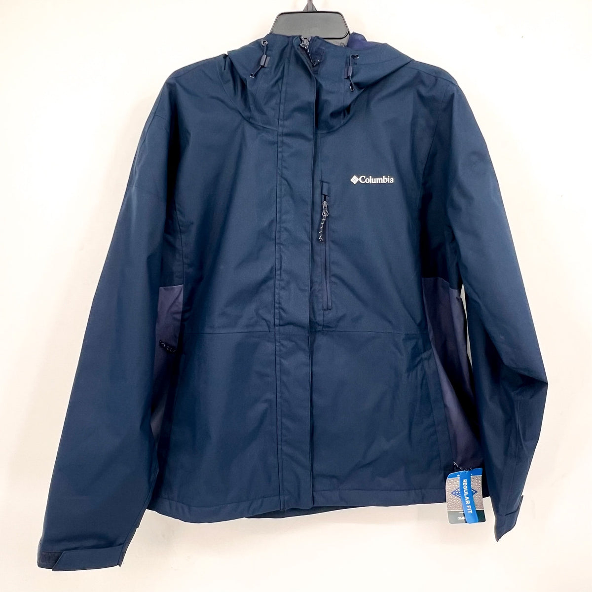 COLUMBIA Women's Hikebound II Rain Jacket XXL Navy Blue Waterproof NWT