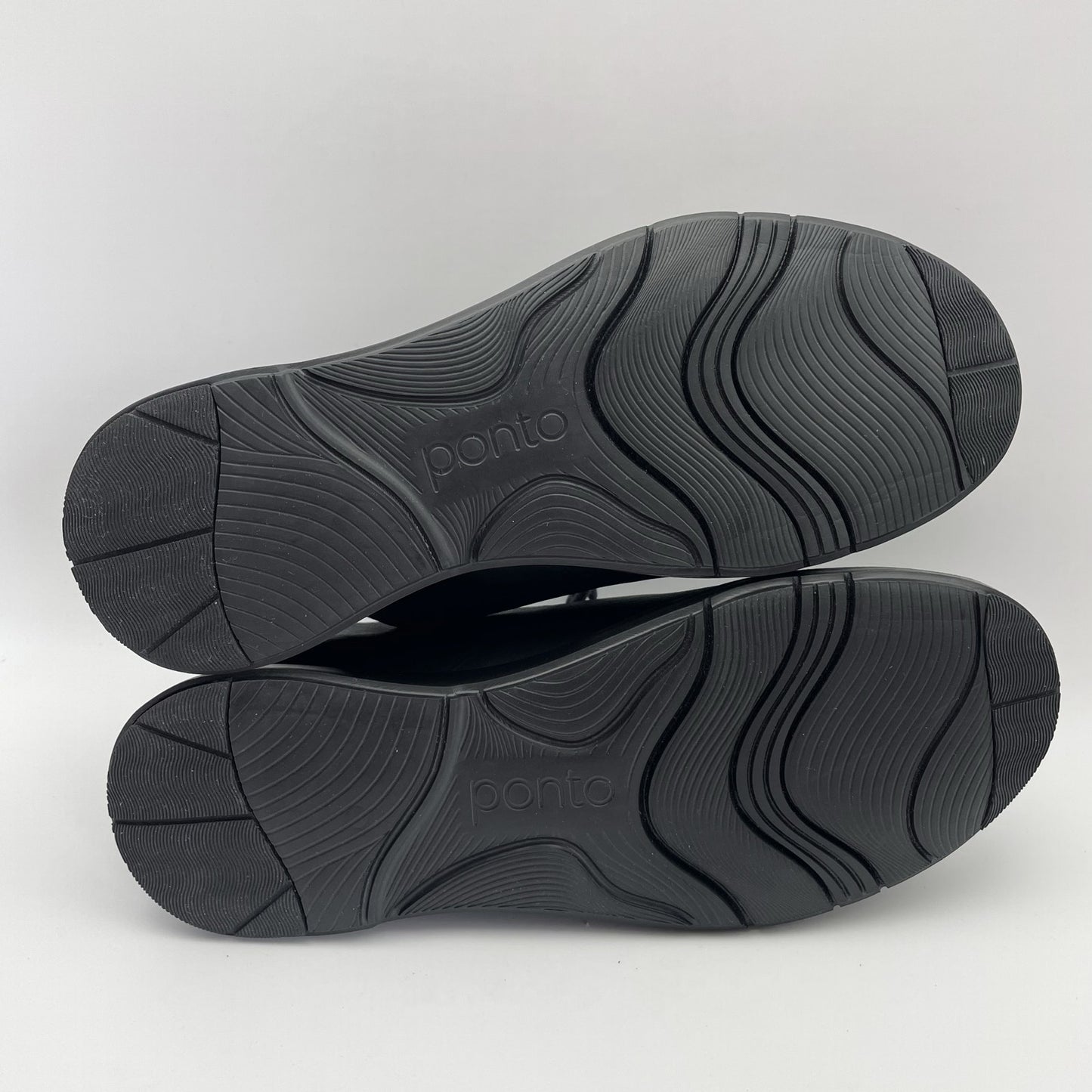 Ponto Womens The Pacific Oxford Shoe US 9 M Black Recycled Leather NWOB