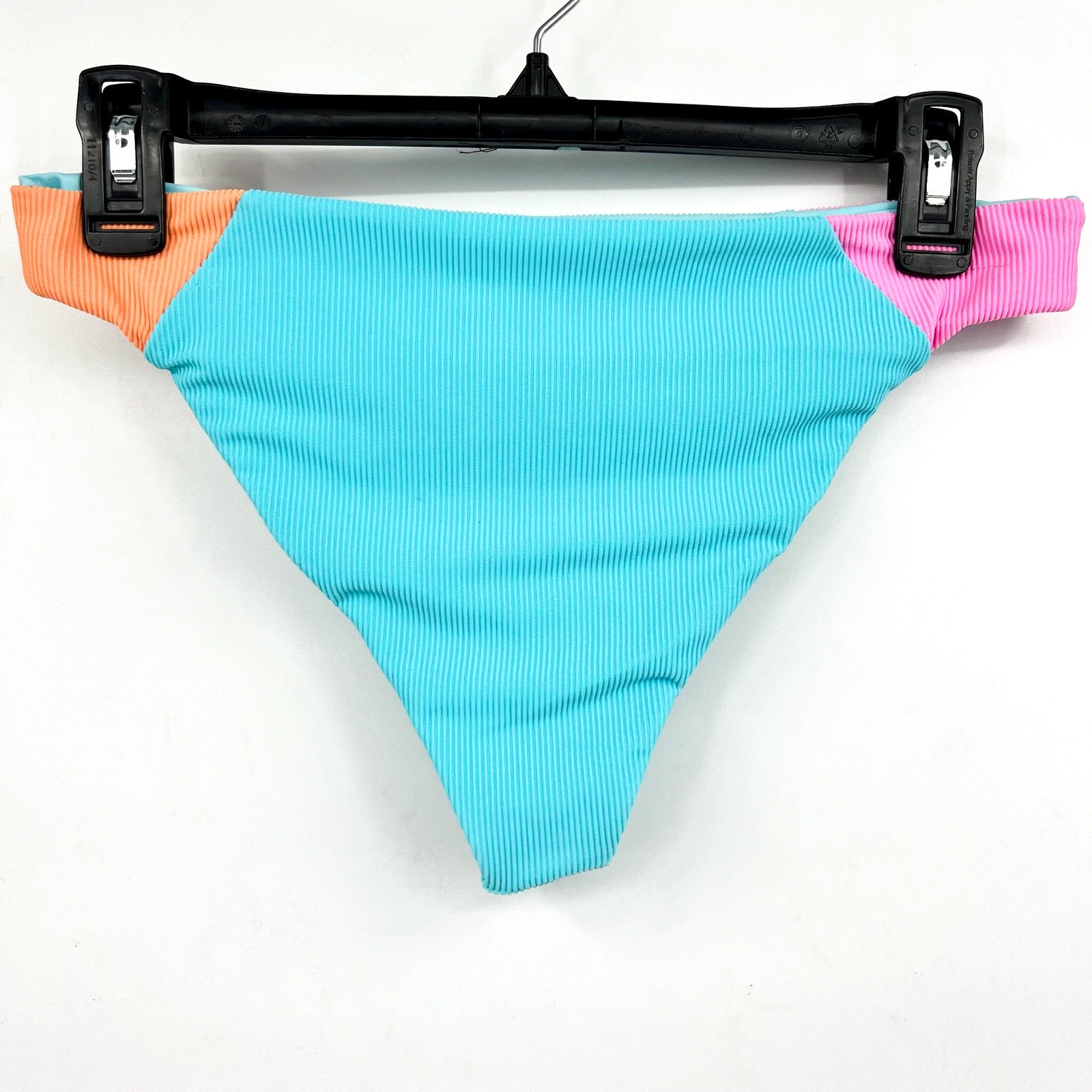 BEACH RIOT Women's Kimora Bikini Bottom Medium Blue Crush Colorblock NWT