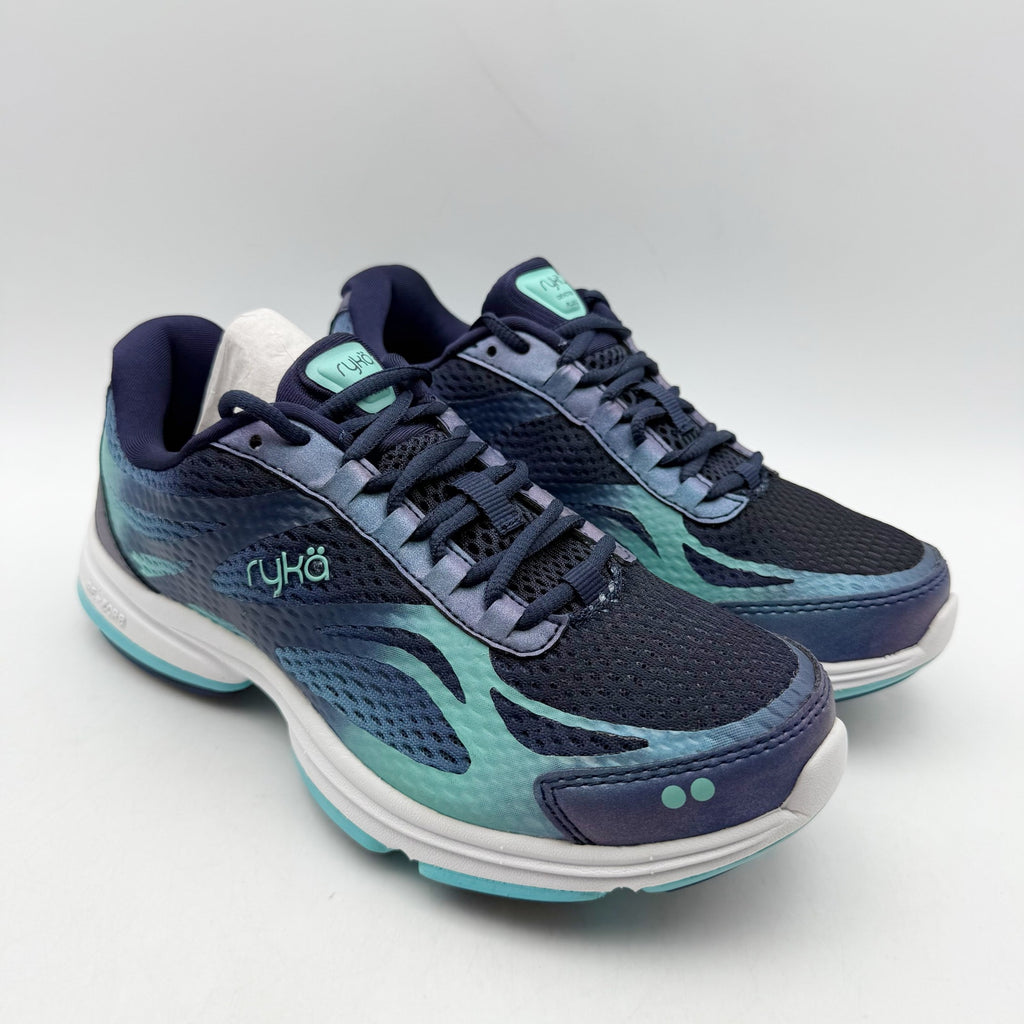 Ryka Womens Devotion Plus 2 Walking Sneakers US 5 M EU 35 Navy Teal Athletic NIB