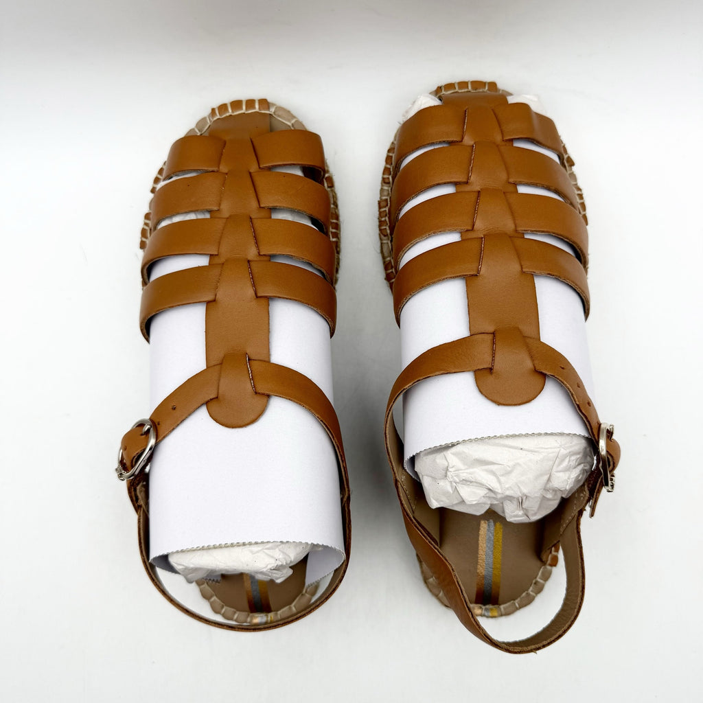 Sam Edelman Kids Kora Sandals US 2 M EU 33.5 Brown Leather NIB