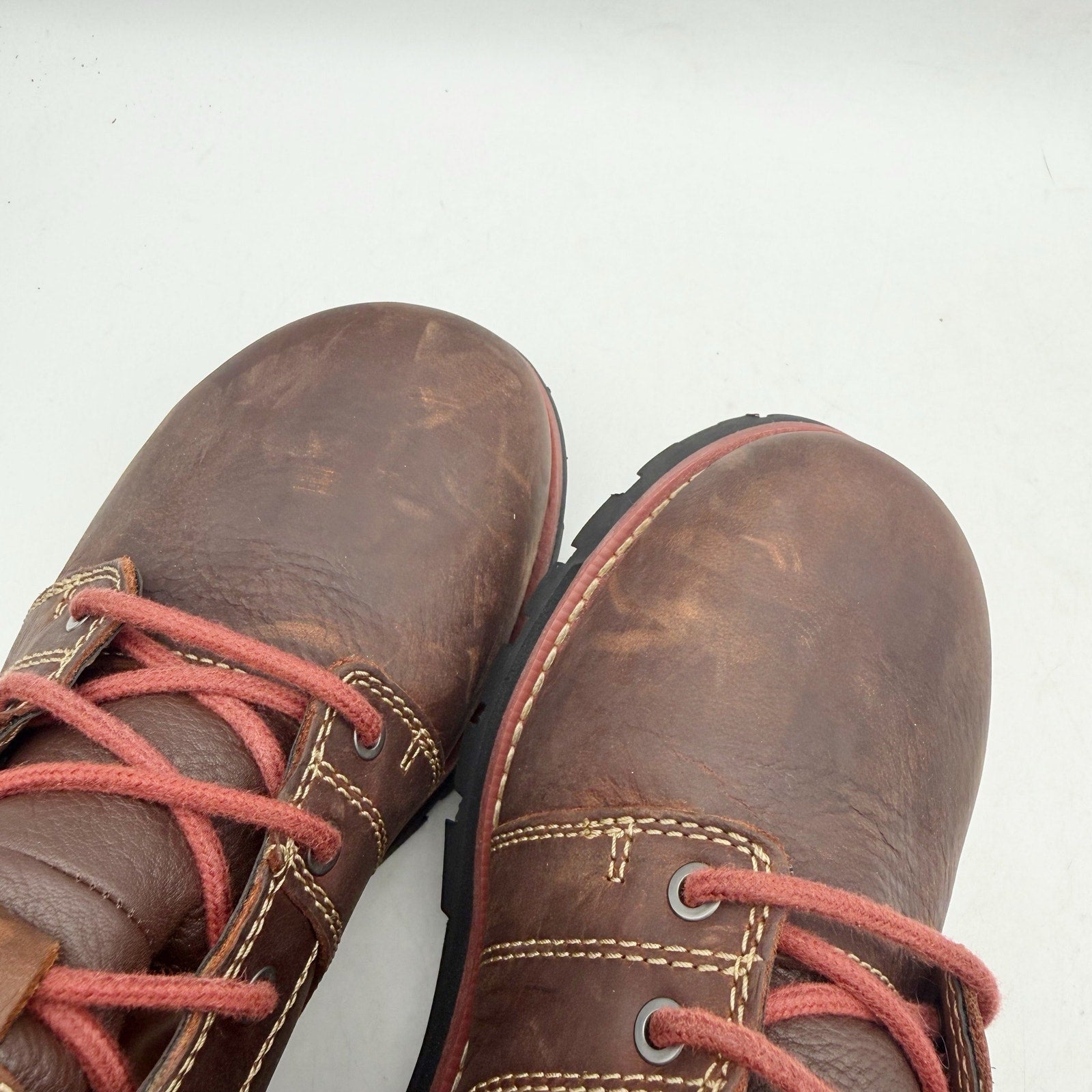 Keen Womens Seattle 6" Work Boot US 6.5 Red Brown Waterproof Aluminum Toe NIB