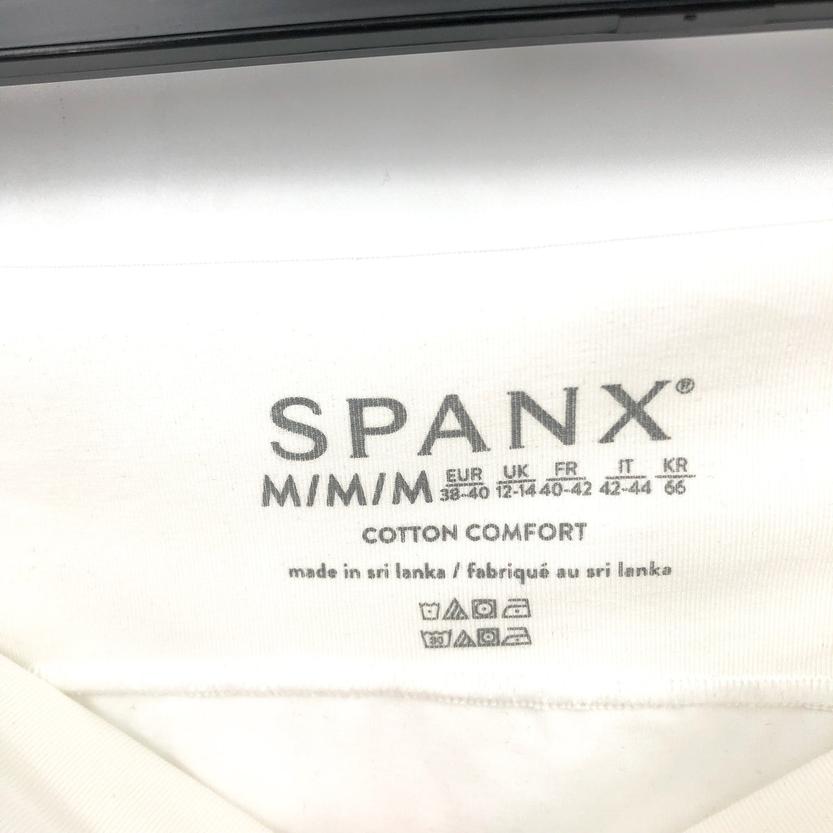 SPANX Women's Cotton Control Thong Medium White Tummy Shaping 40052R NWT
