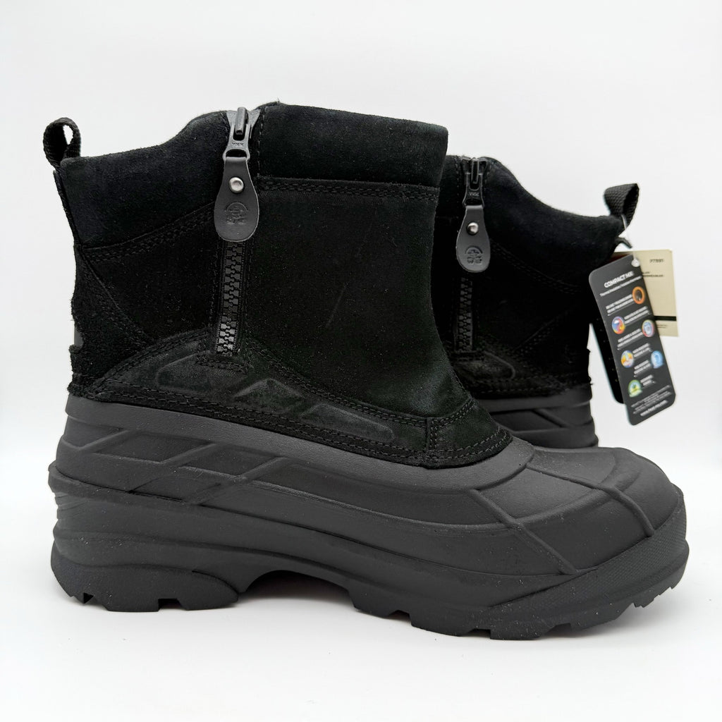 Kamik Mens Champlain 3 Winter Boot US 12 EU 45 Black Suede Waterproof NIB