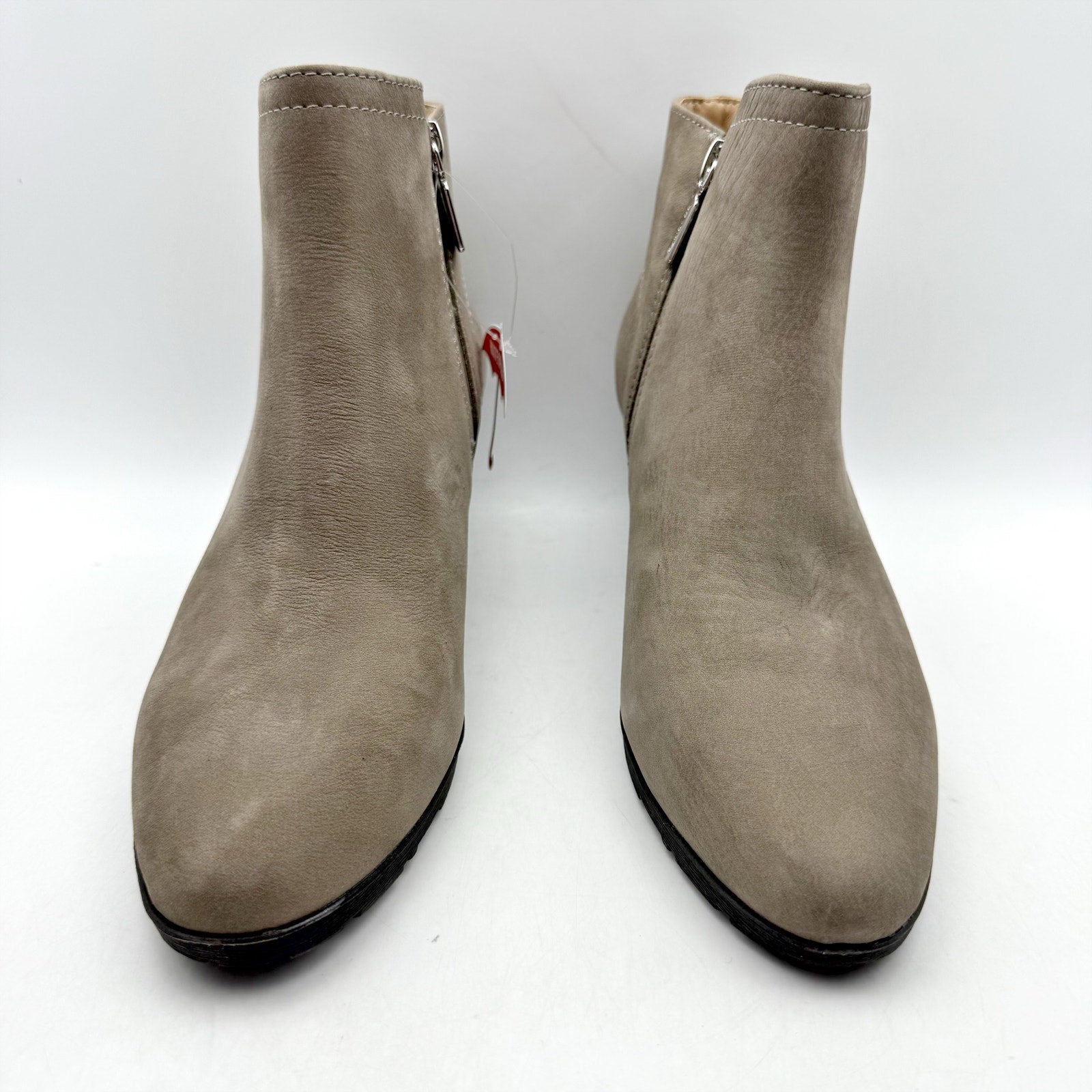 Blondo Womens Valli 2.0 Ankle Booties SIZE 8 M Taupe Grey Nubuck Leather NIB