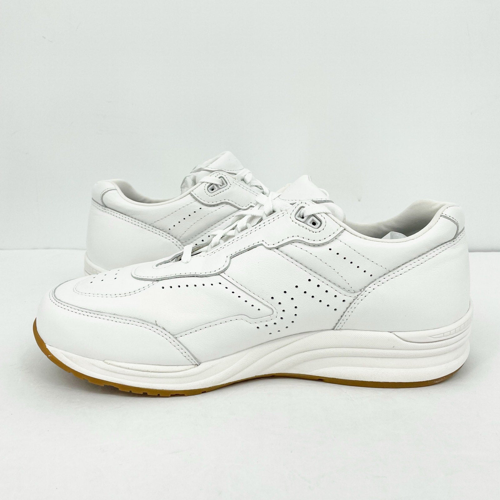 SAS Mens Journey II Sneakers US 14.5 Wide White Leather Athletic NIB