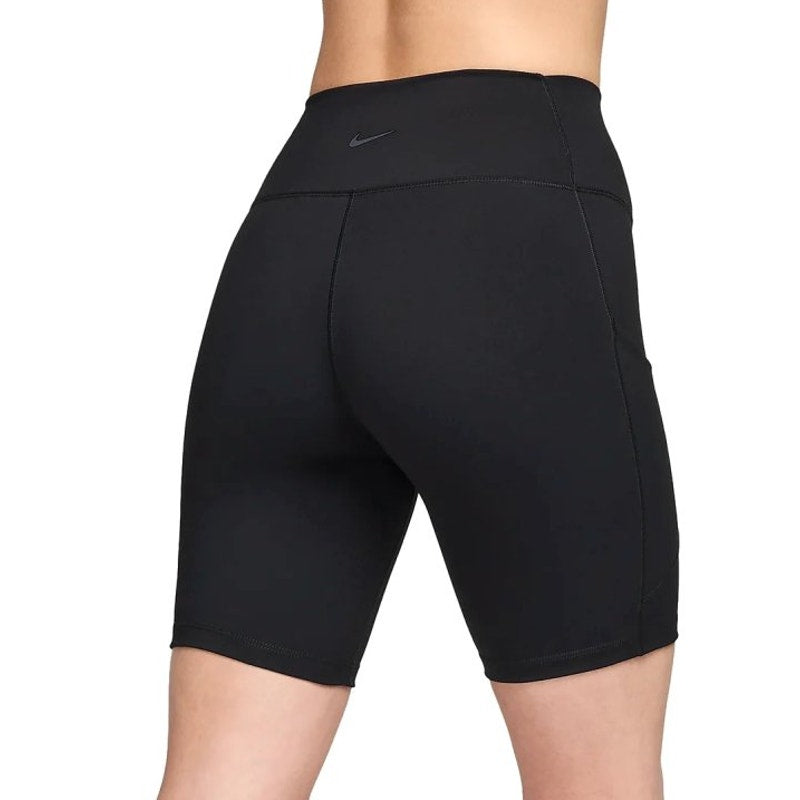NIKE Women's Dri Fit One Biker Shorts XL Black High-Waist 8" Inseam Pockets NWT