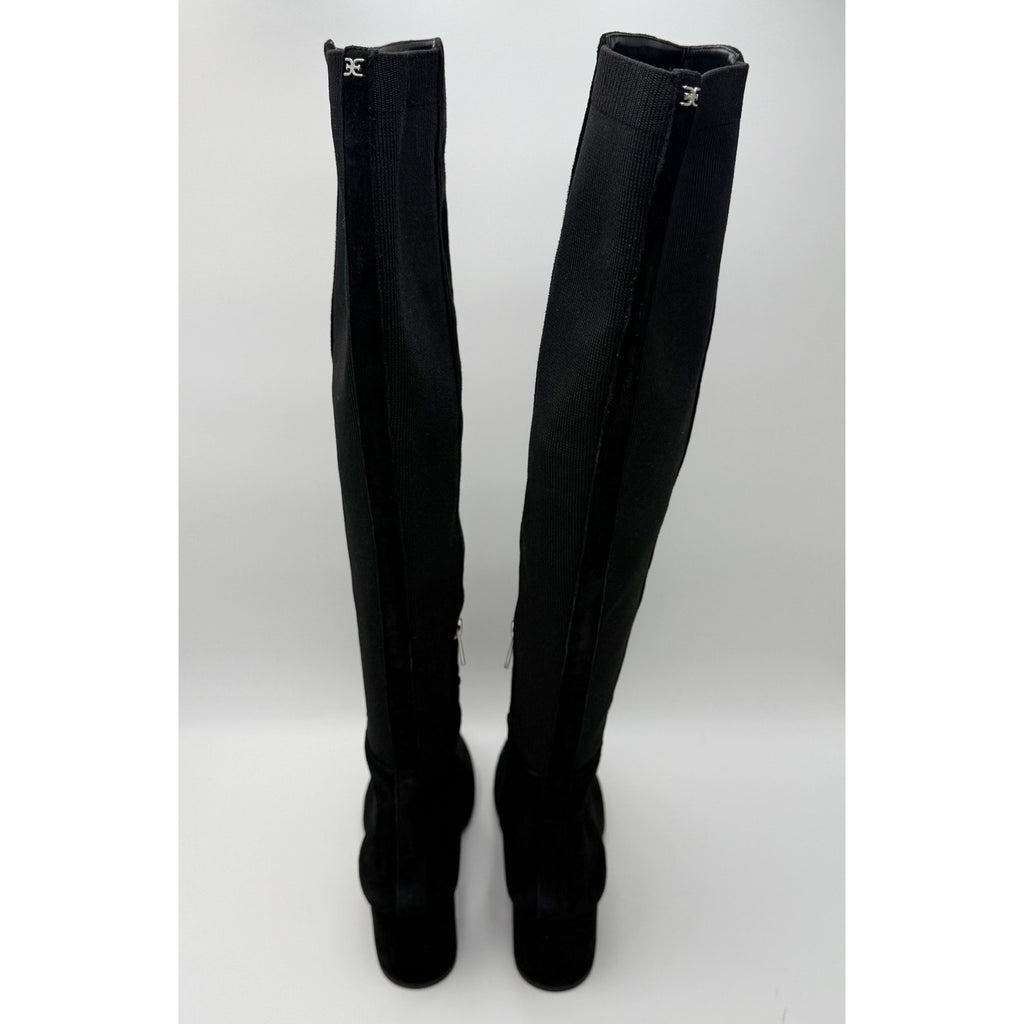 Sam Edelman Womens Valda Knee High Boots Size 6.5 M Black Suede NWOB