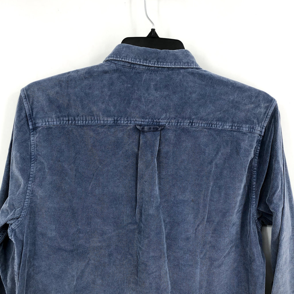TOMMY BAHAMA Mens Coastline Cord Casual Shirt Medium Blue Double-Pocket NWOT