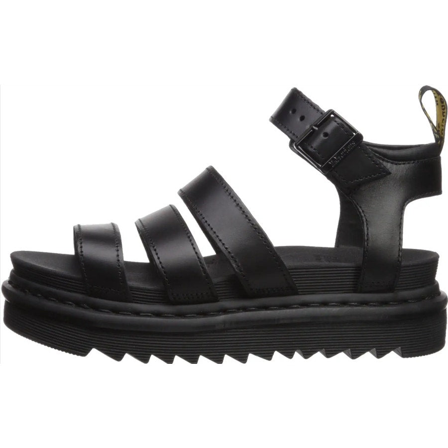Dr. Martens Womens Blaire Sandals US 9 EU 41 Black Vegan Leather Platform NWOB