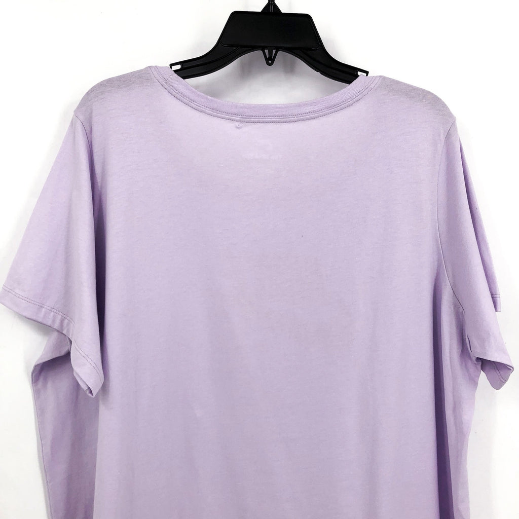 NIKE Women's Club Essentials Logo T-shirt 1X Beyond Pink White 100% Cotton NWOT