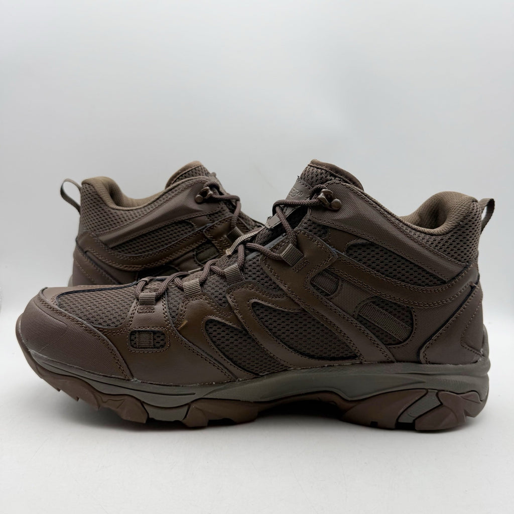 Hi-Tec Mens Ht Ravus Mid Hiking Ankle Boots US 15 EU 48 Brown Waterproof EUC