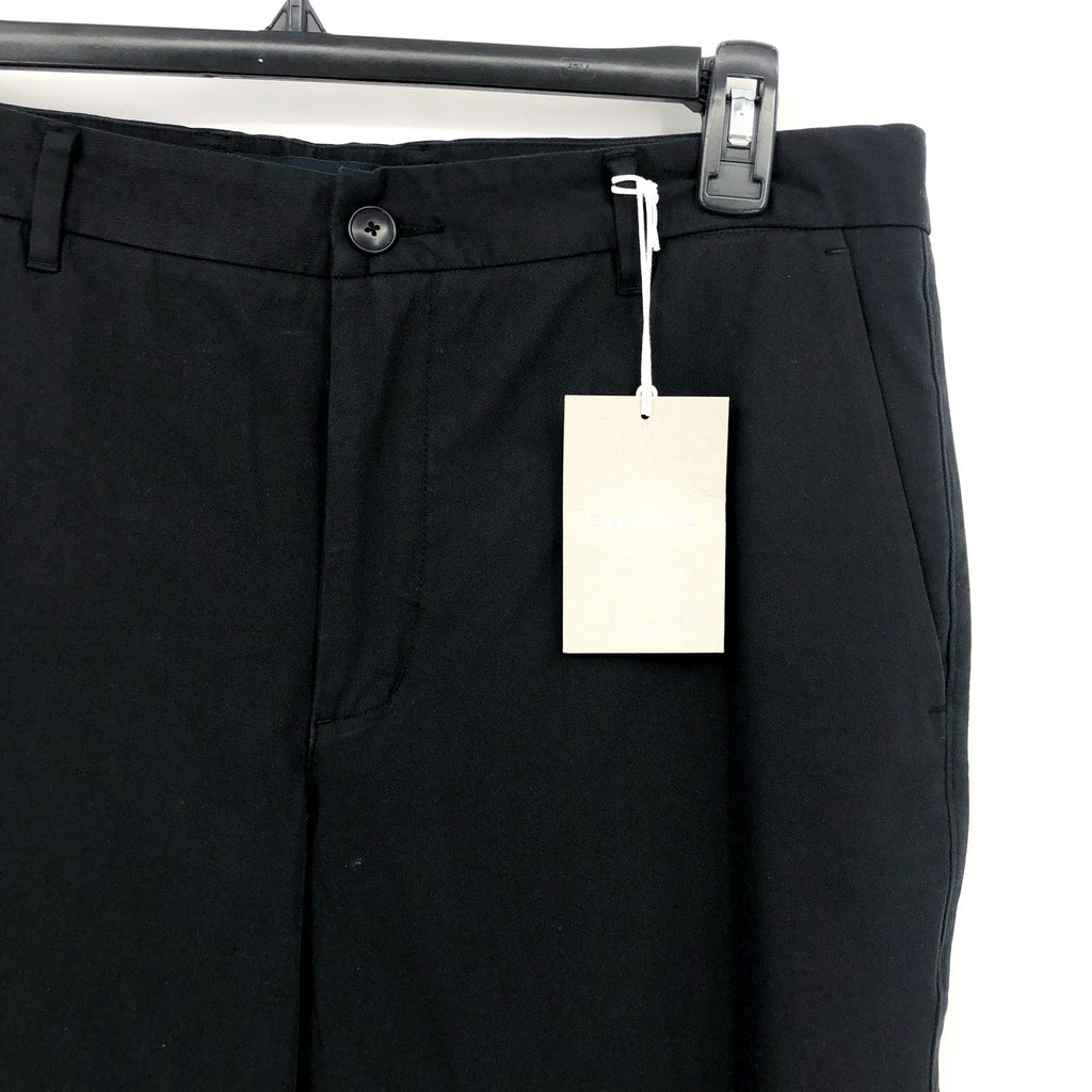 EVERLANE Uniform Mens Performance Chino Pants 35x32 Black Athletic Fit NWT