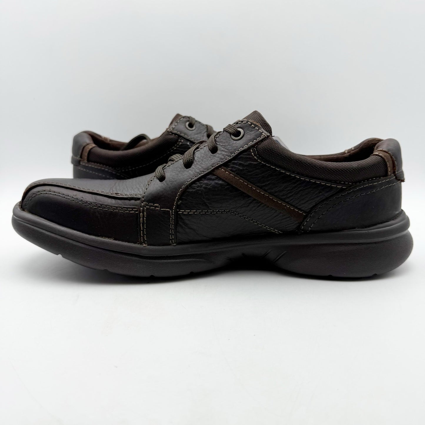 Clarks Mens Bradley Walk Shoe US 11 M EU 44.5 Brown Leather Comfort NIB