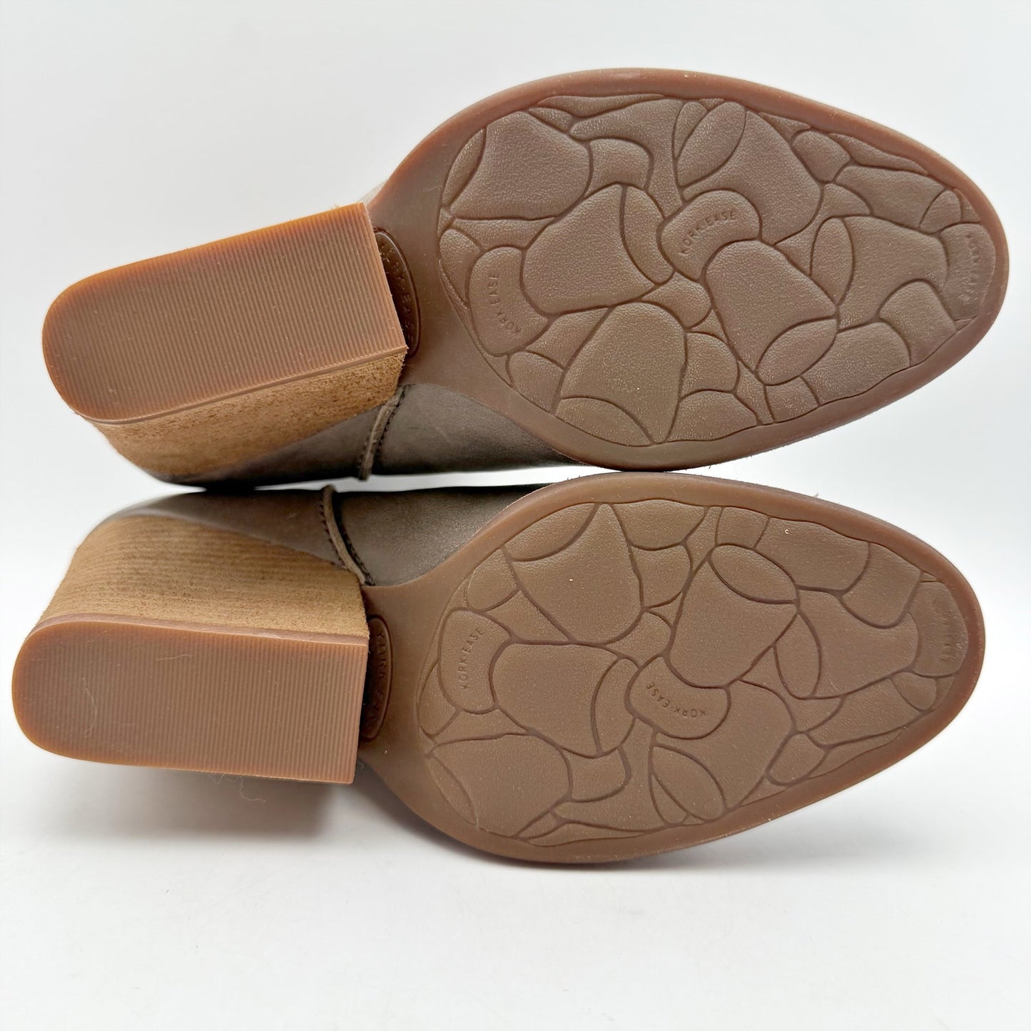 Kork-Ease Womens Chandra ll Heeled Bootie US 8.5 M EU 39 Grey Leather NIB