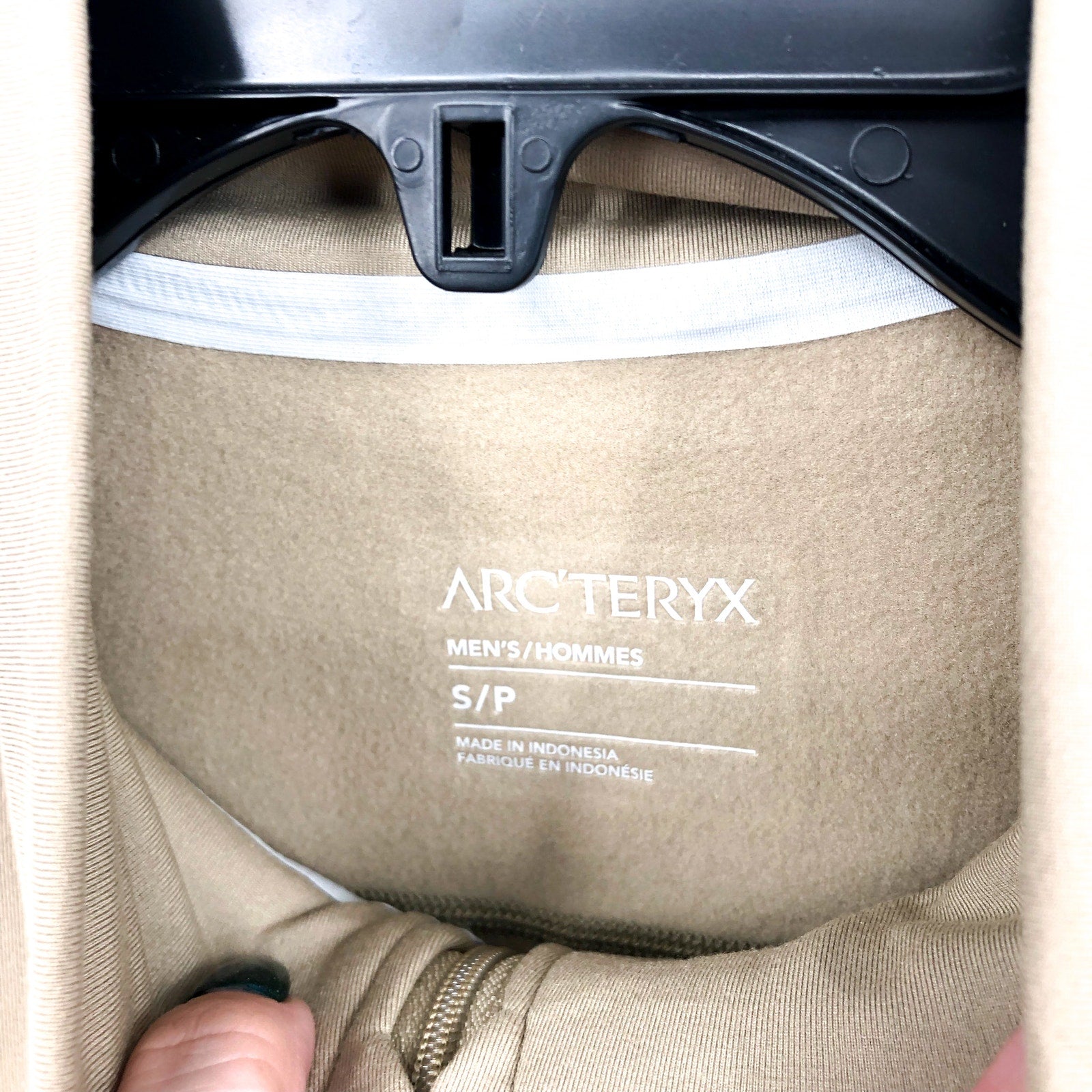 ARC'TERYX Men's Rho LT Zip Neck Sweatshirt Small Tan Smoke Bluff Lightweight NWT