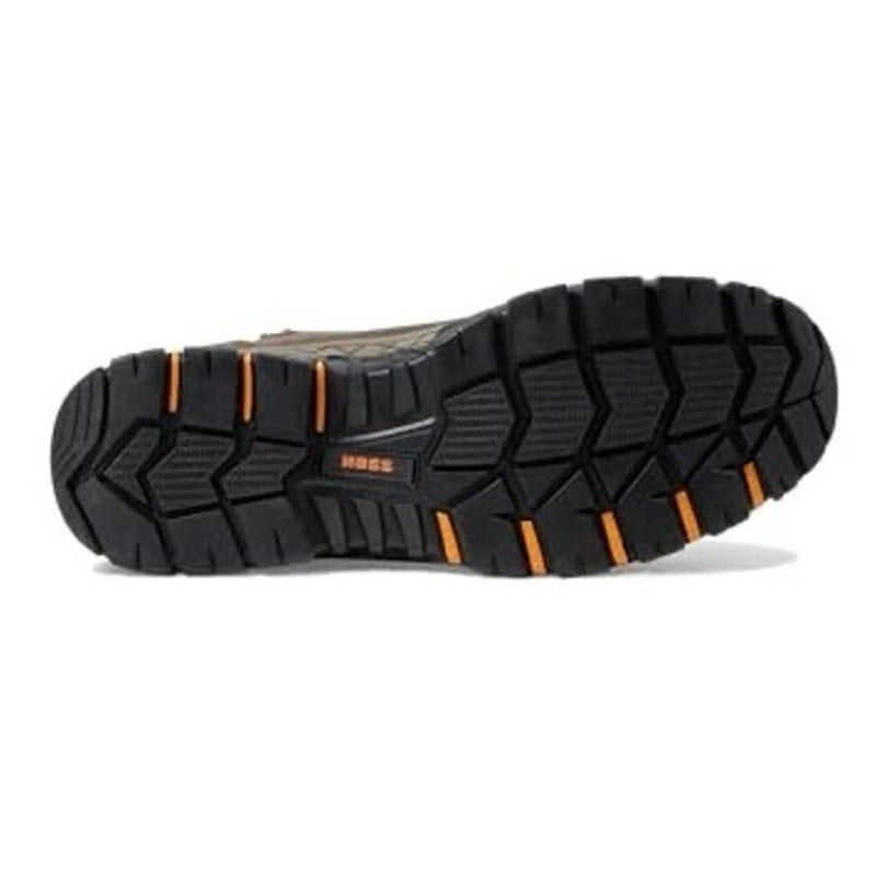 Hoss Mens Recon 8" Side Zip Wellington Industrial Boot 14 Wide Brown Leather NIB