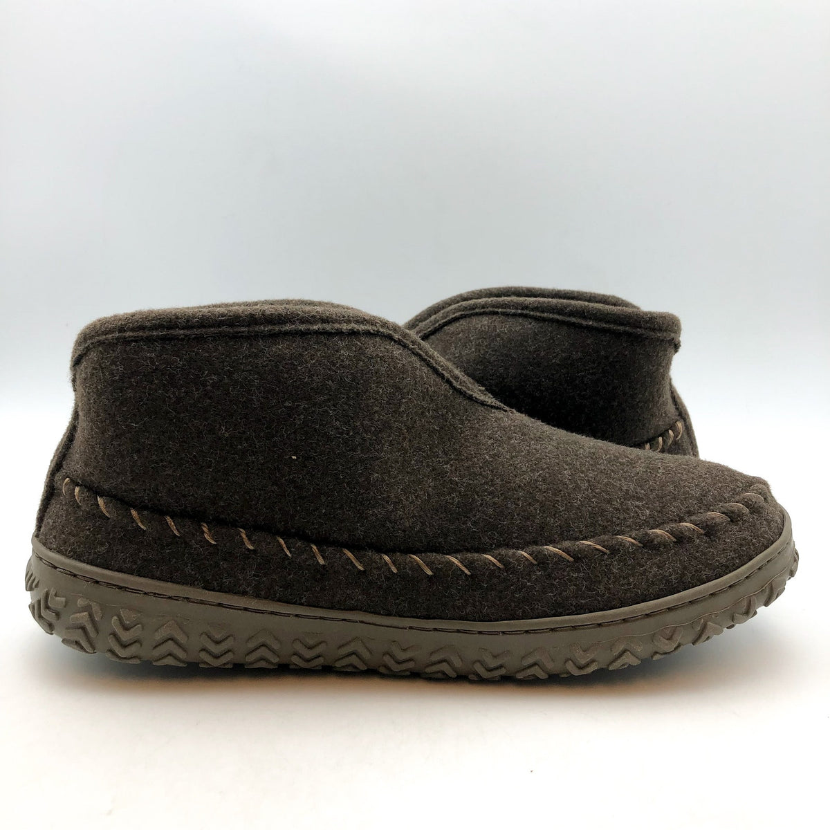 Dockers Mens Rugged Wool Slip-On Bootie Slippers SIZE 8 Brown Indoor/Outdoor NIB