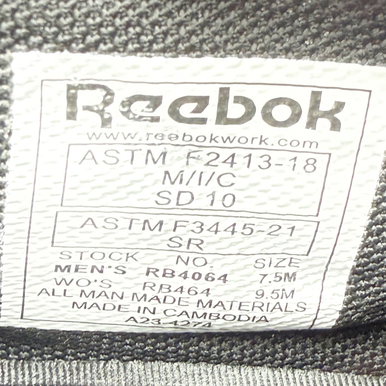Reebok Work Flexagon 3.0 Work SD Shoes MENS 7.5 WOMENS 9.5 Black Comp Toe NIB