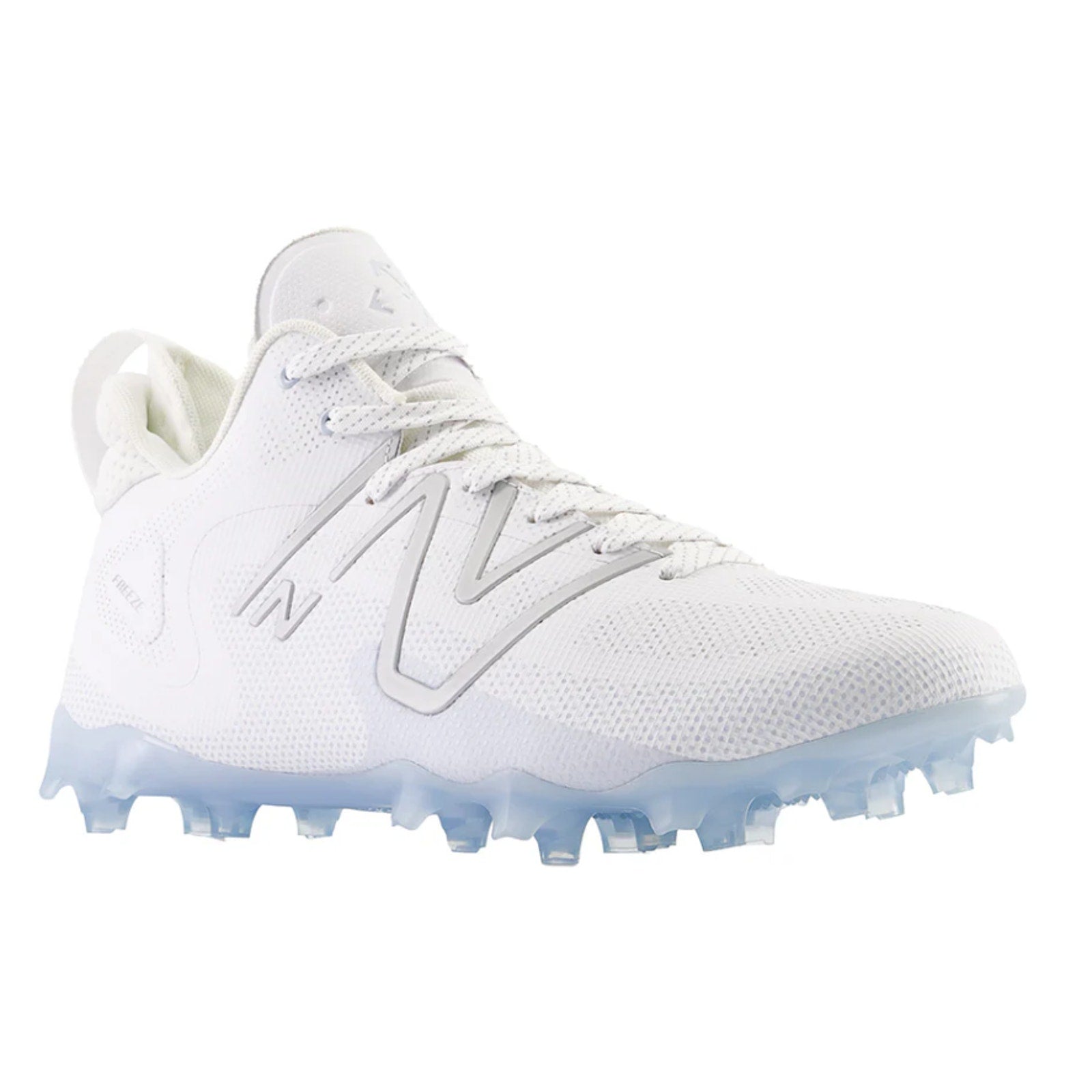 New Balance Mens Freeze 4.0 Lacrosse Cleats Size 8 White Blue Athletic NWOB