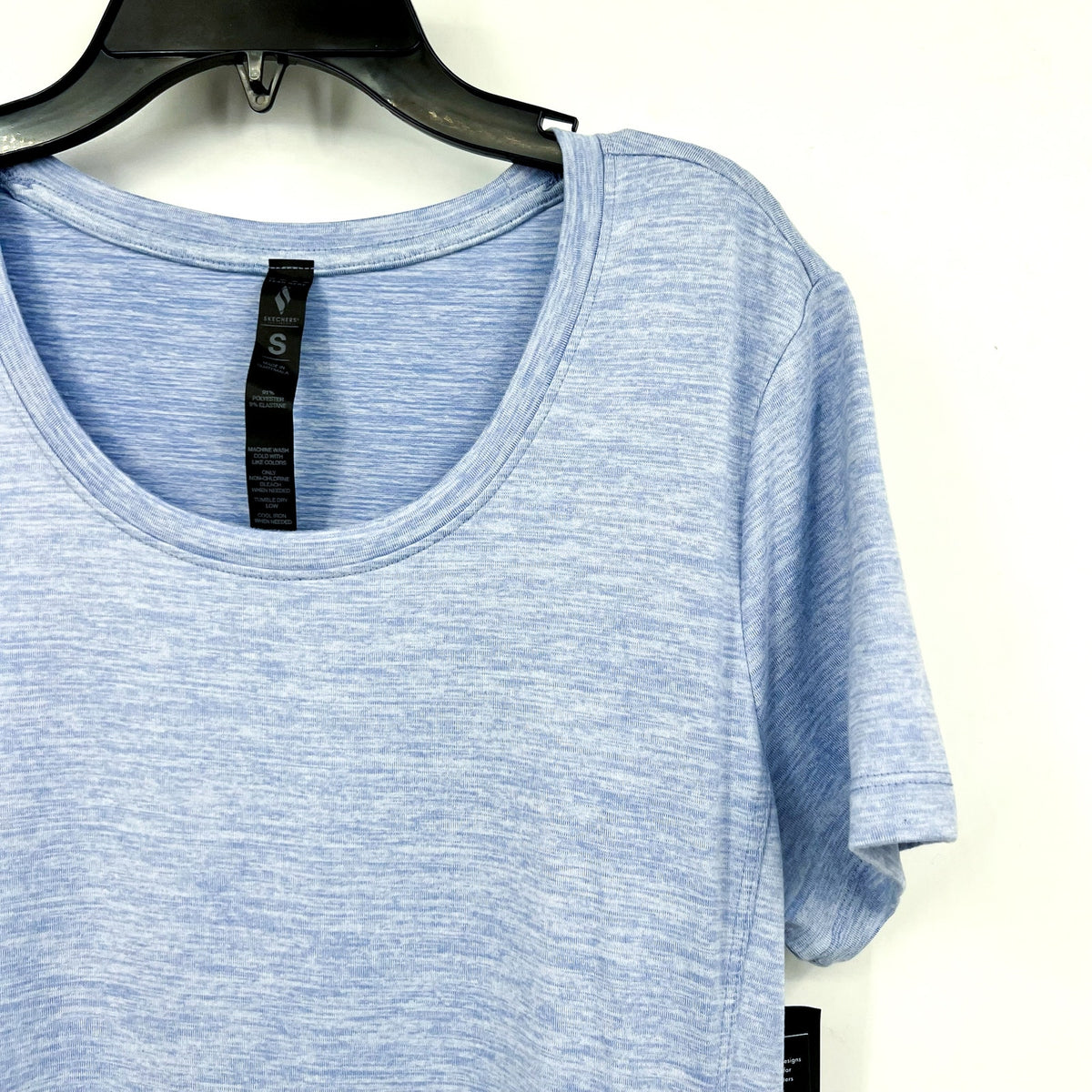 SKECHERS Women's GoDri Swift T-Shirt Dress Small Light Blue Short Sleeve NWT