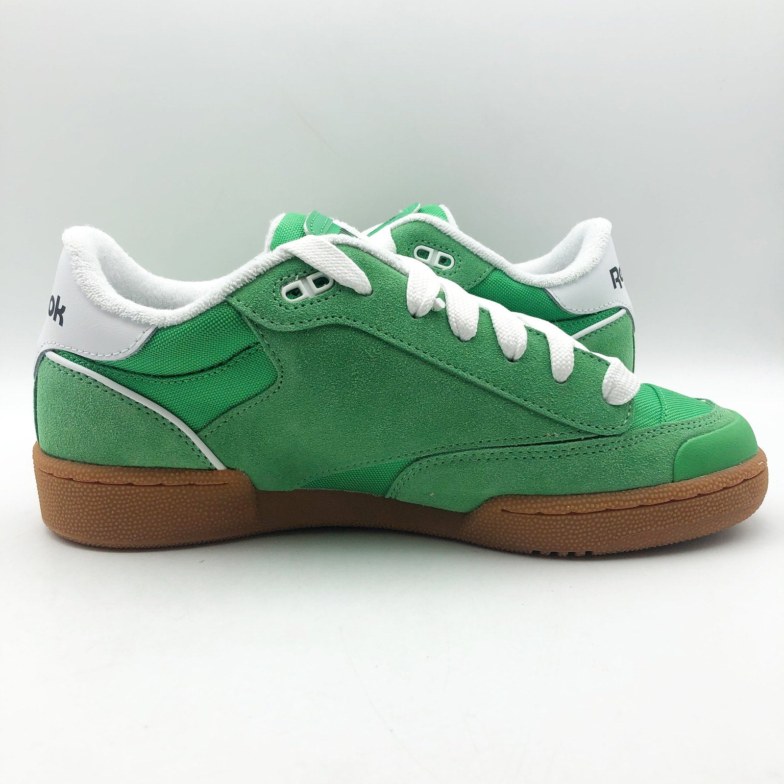 Reebok x Pleasures Club C Bulc Sneakers Mens 12 Green White Suede Casual NIB
