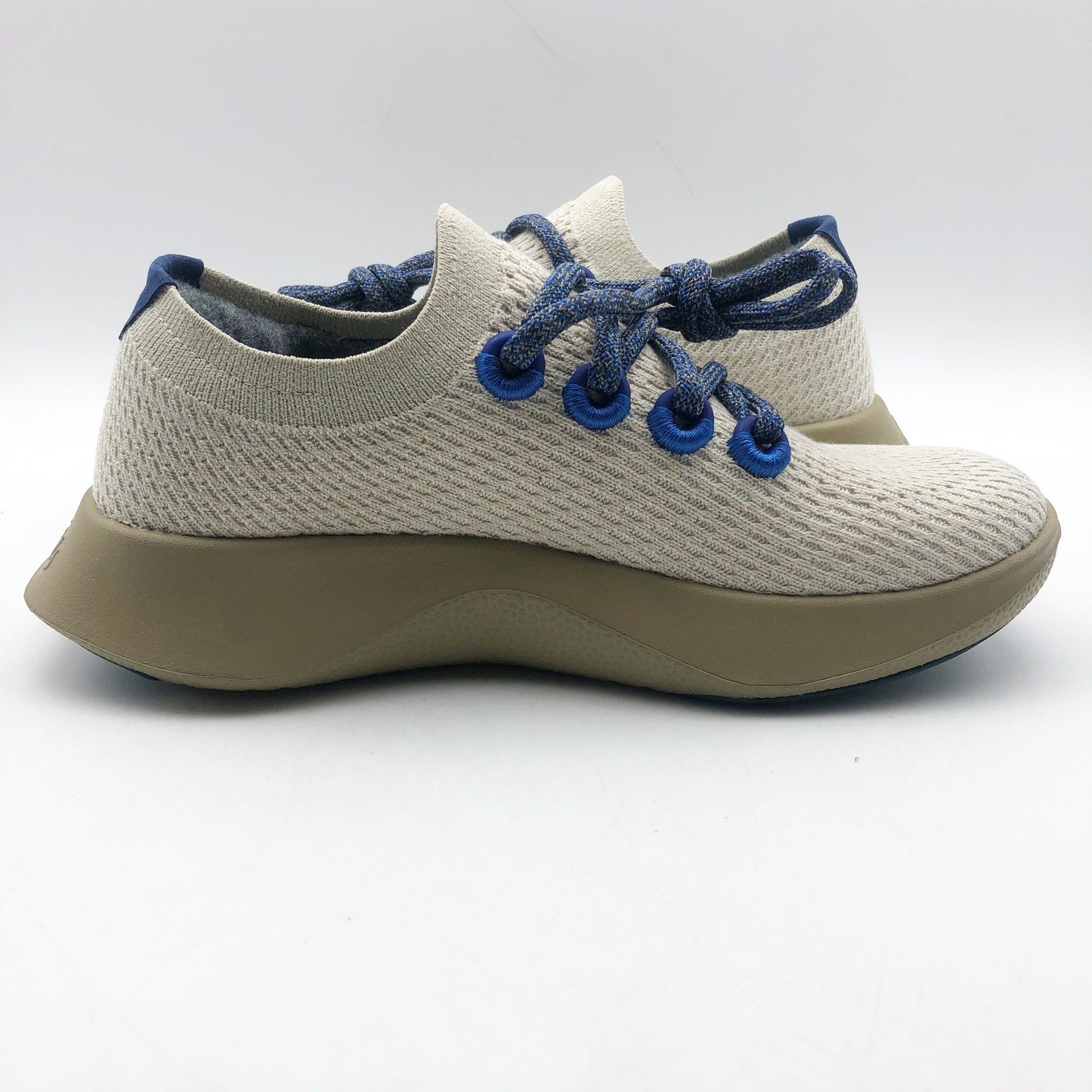 AllBirds Womens Tree Dasher 1 Casual Sneakers Size 5.5 Seek Beige Blue NIB