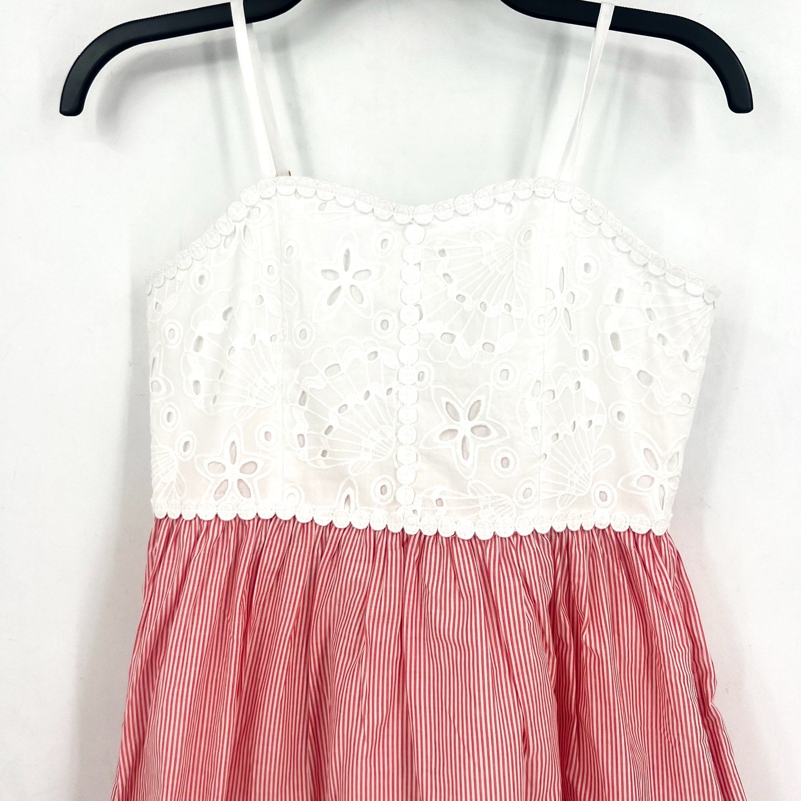 LILLY PULITZER Girls Mini Haylan Dress US 12 Red Pink White NWT