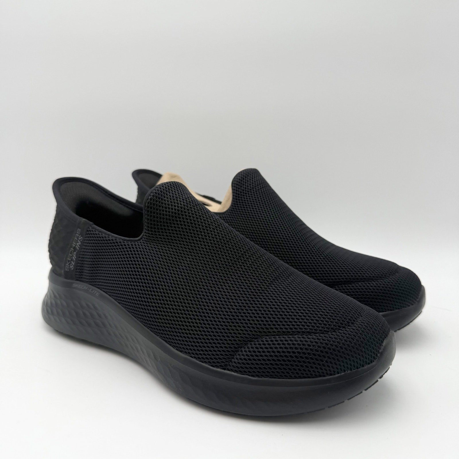 Skechers Womens Slip-Ins Lite Pro Work Sneakers Size 6 Black Slip Resistant NIB