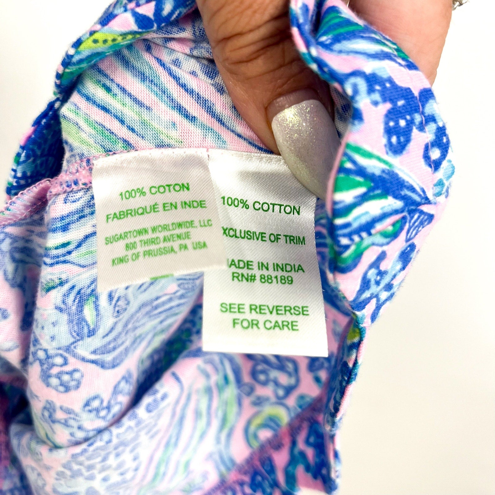 LILLY PULITZER Girl Mini Jace Romper XL 12-14 Pink Blue We Mermaid It NWOT