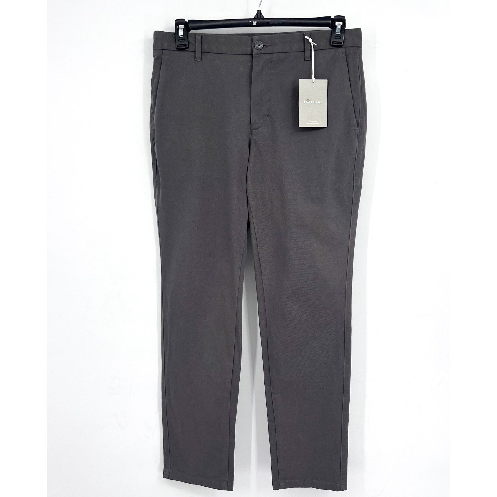 EVERLANE Men's Uniform Performance Chinos 32x30 Slate Grey Slim Fit Pants NWT
