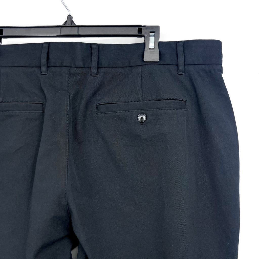 EVERLANE Uniform Mens Performance Chino Pants 38x28 Black Athletic Fit NWT