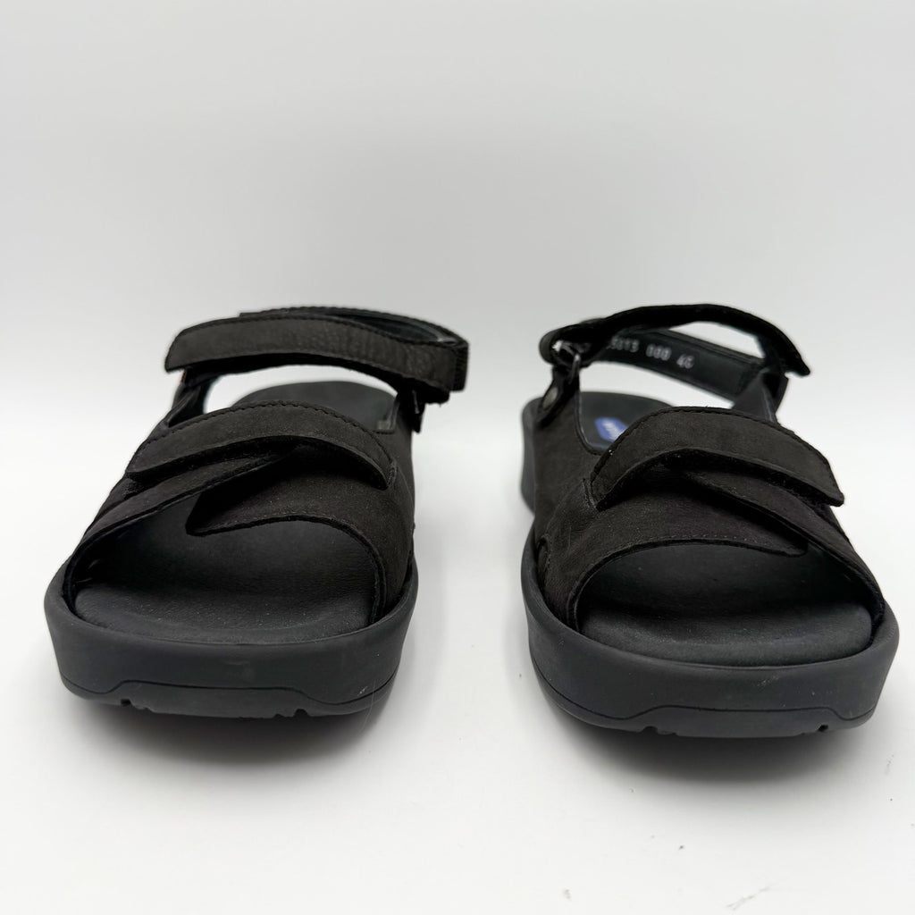 Wolky Womens Comfort Sandals EU 40 US 9 Black Nubuck Leather NWOB