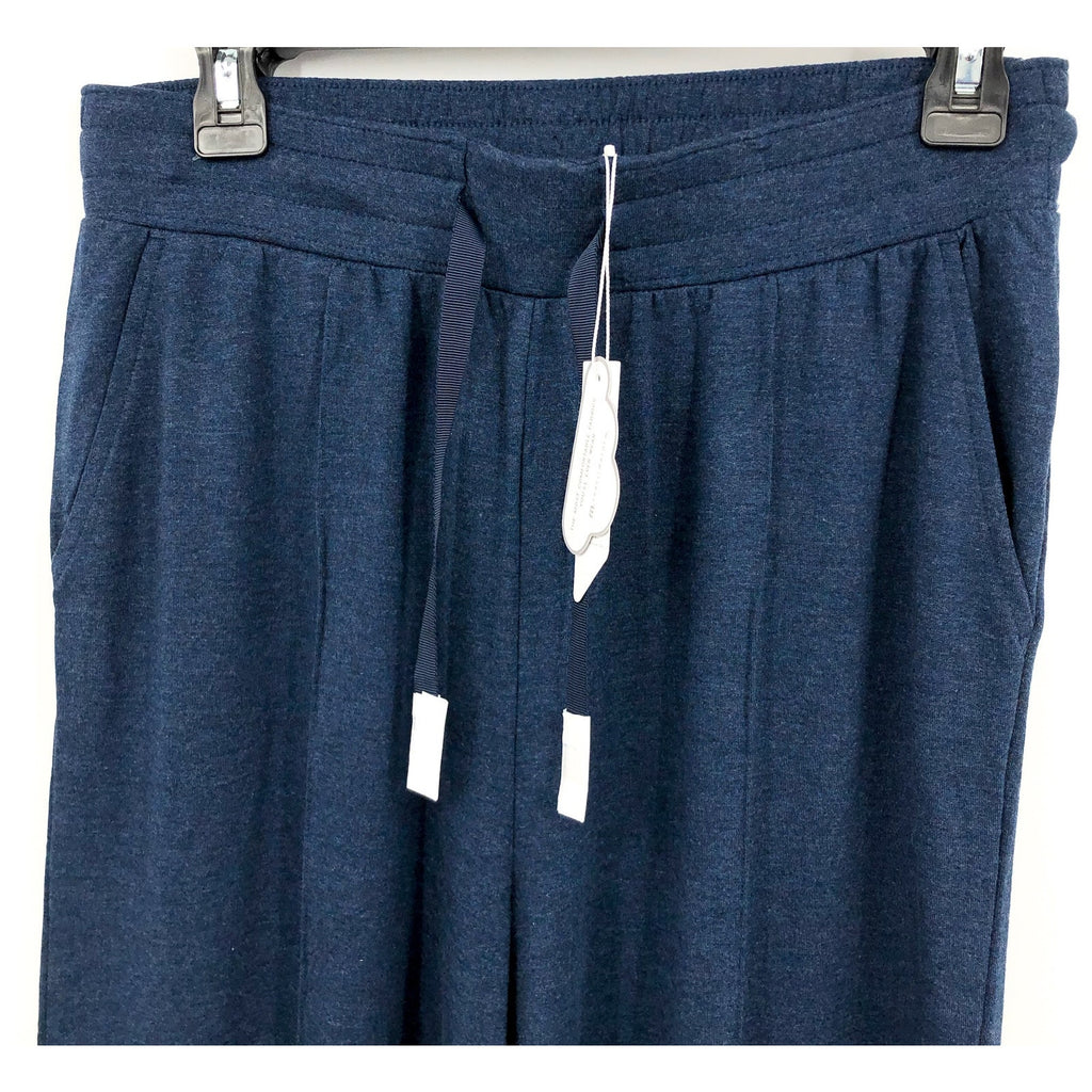 TRAVIS MATHEW Women's Cloud Terry Wide Leg Pants Medium Navy Blazer Lounge NWT