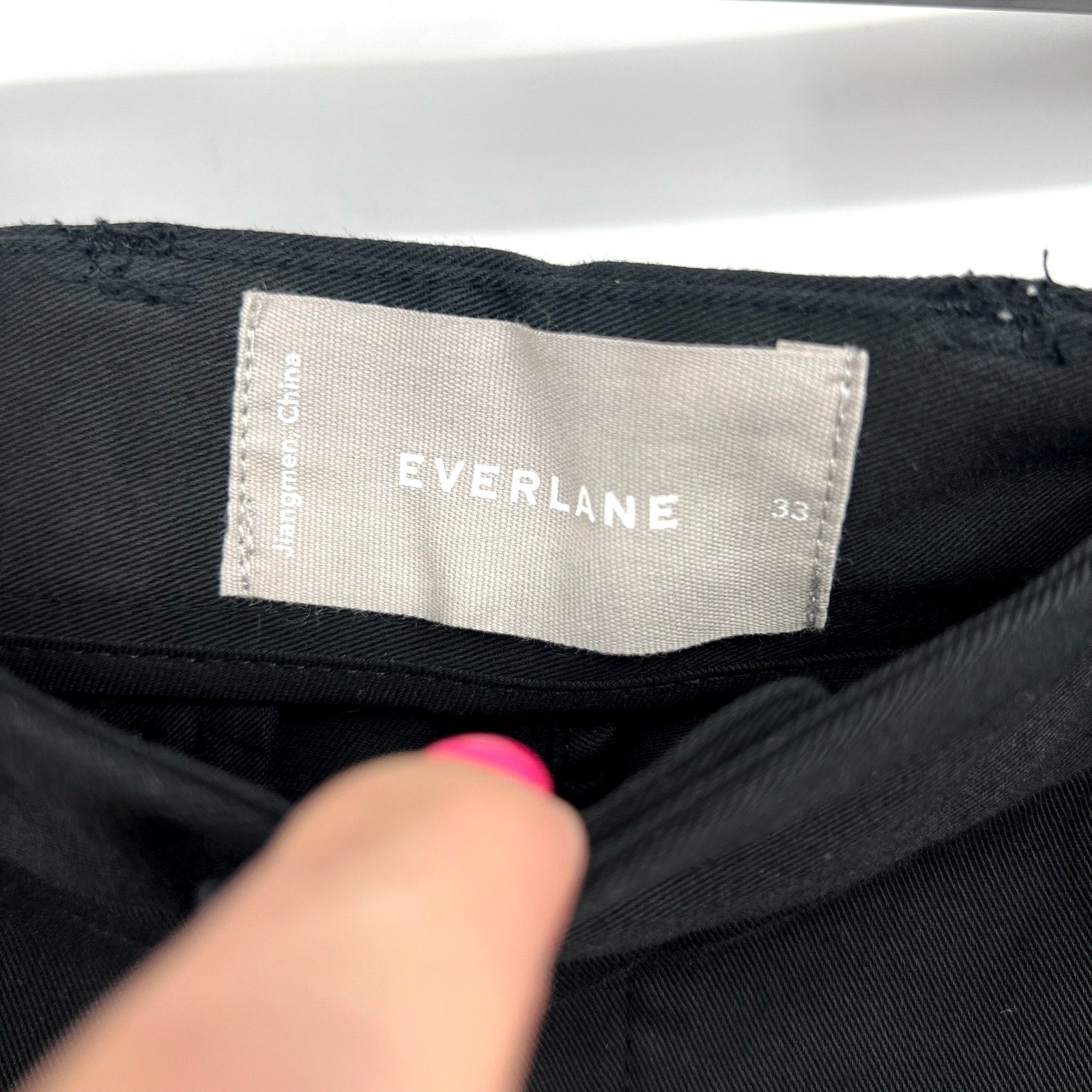 EVERLANE Men's The 9" Performance Chino Shorts Size 33 Black NWT