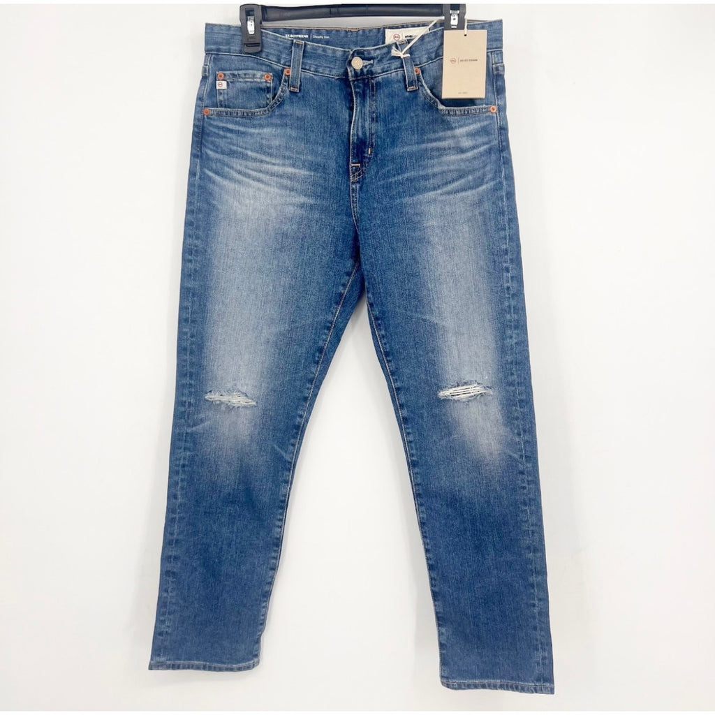 AG ADRIANO GOLDSCHMIED Women's Ex-Boyfriend Jeans Size 26R Blue Landmark NWT