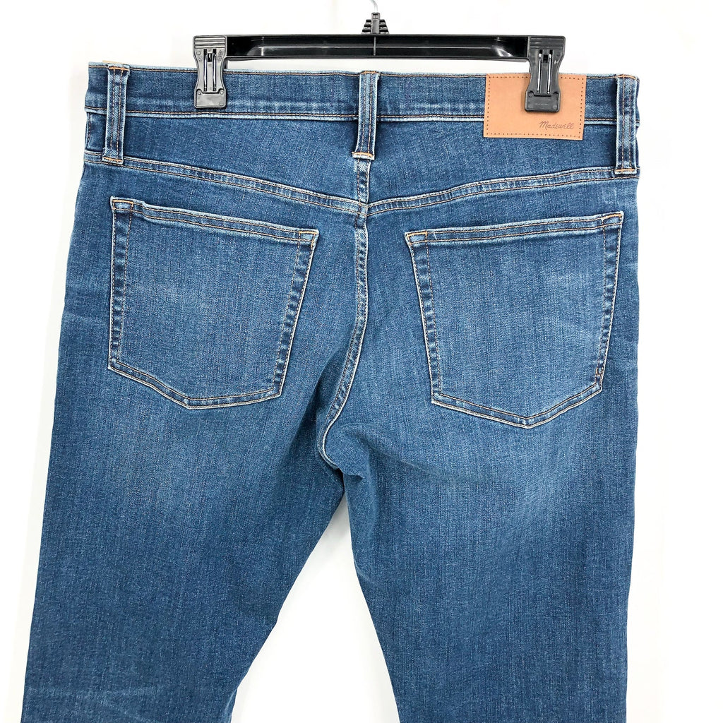 MADEWELL Men's Skinny Jeans 36x34 Blue Leeward Wash COOLMAX Denim MA262 NWT