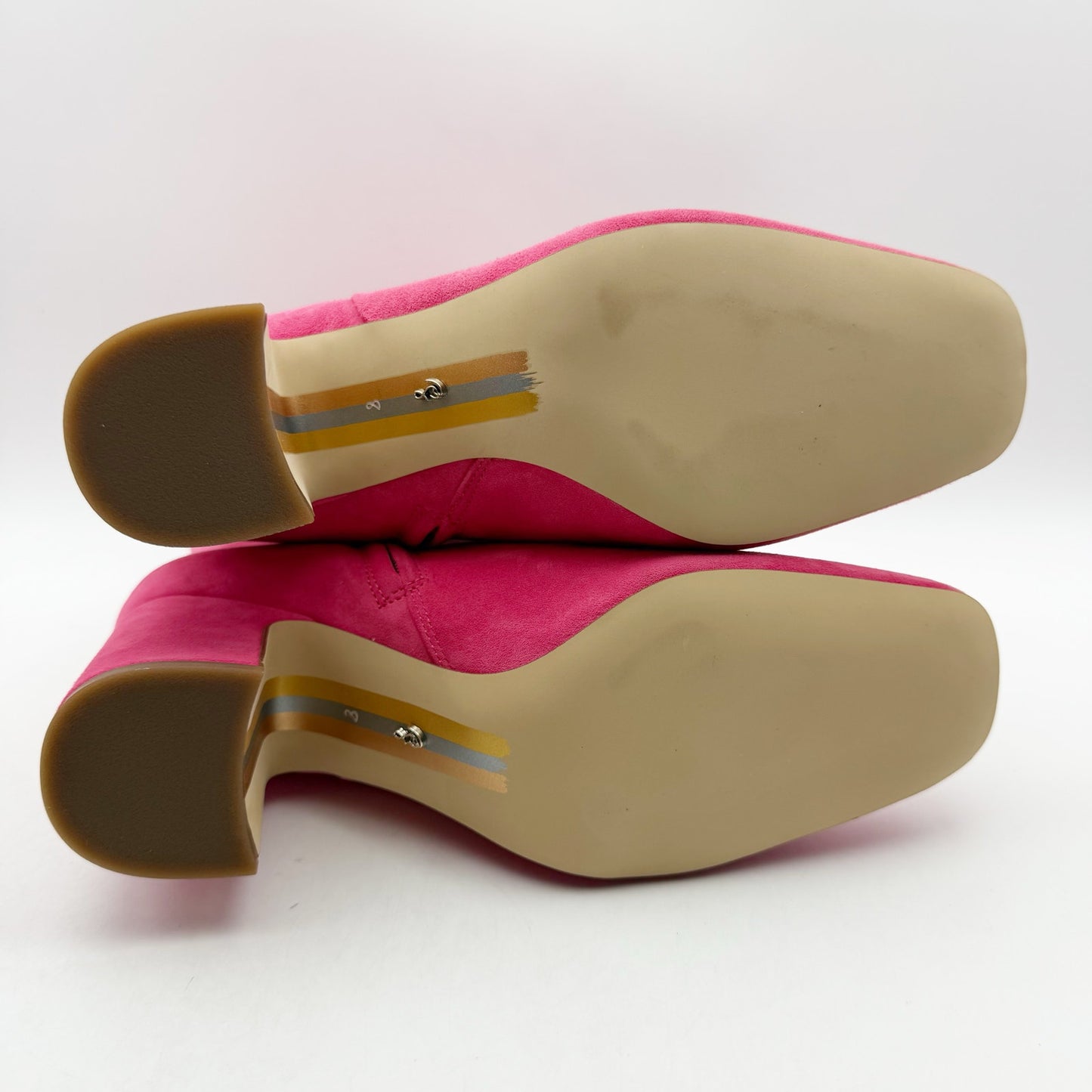 Sam Edelman Women's Fawn Heel Boot Size 9.5 Medium Black Leather