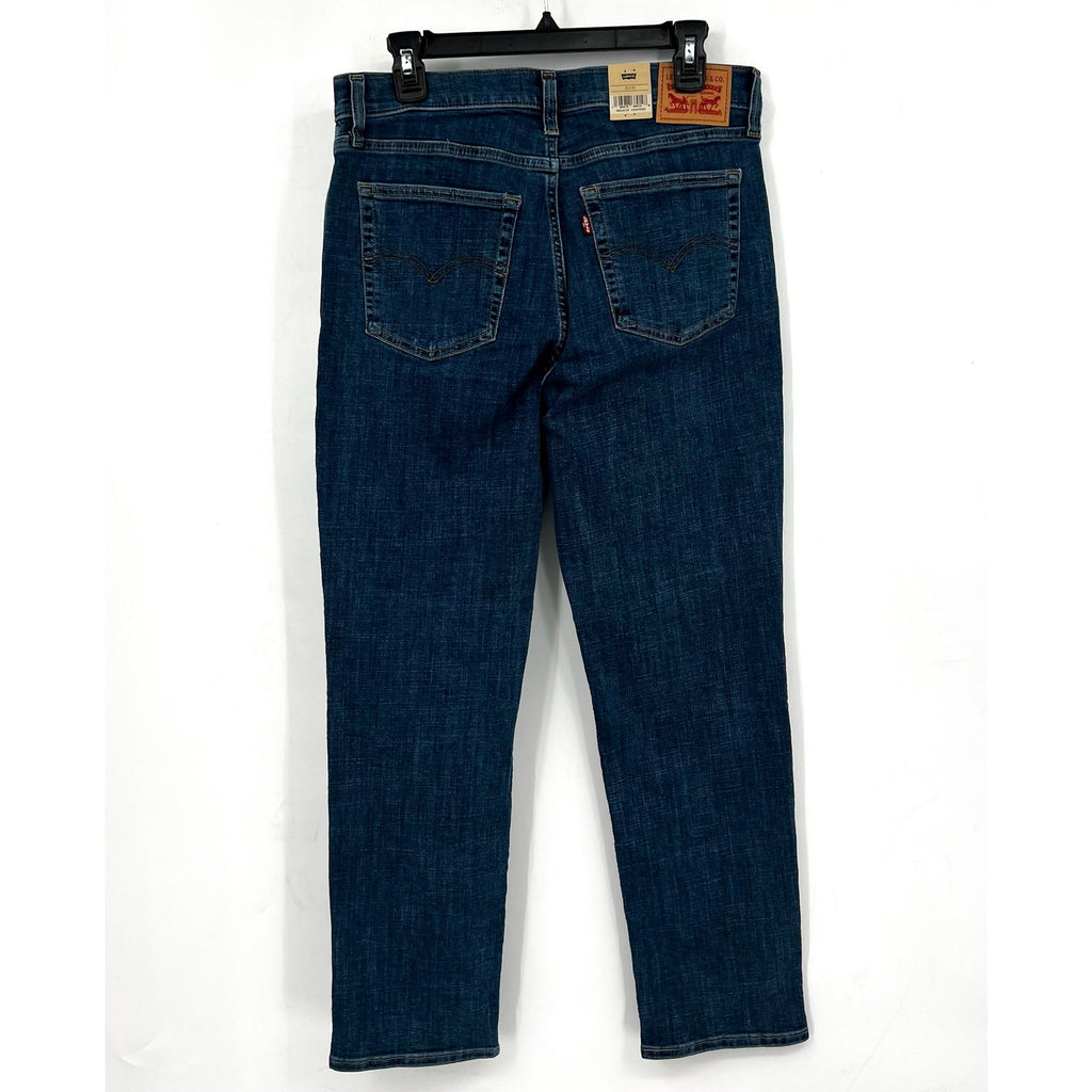 LEVI'S Womens 724 Straight Slim Jeans 31x30 US 12 Way Back Blue 18883-0238 NWT
