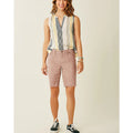 CARVE DESIGN Women's Oahu 10" Shorts Size 2 Pink Beige Corduroy Stretch NWT