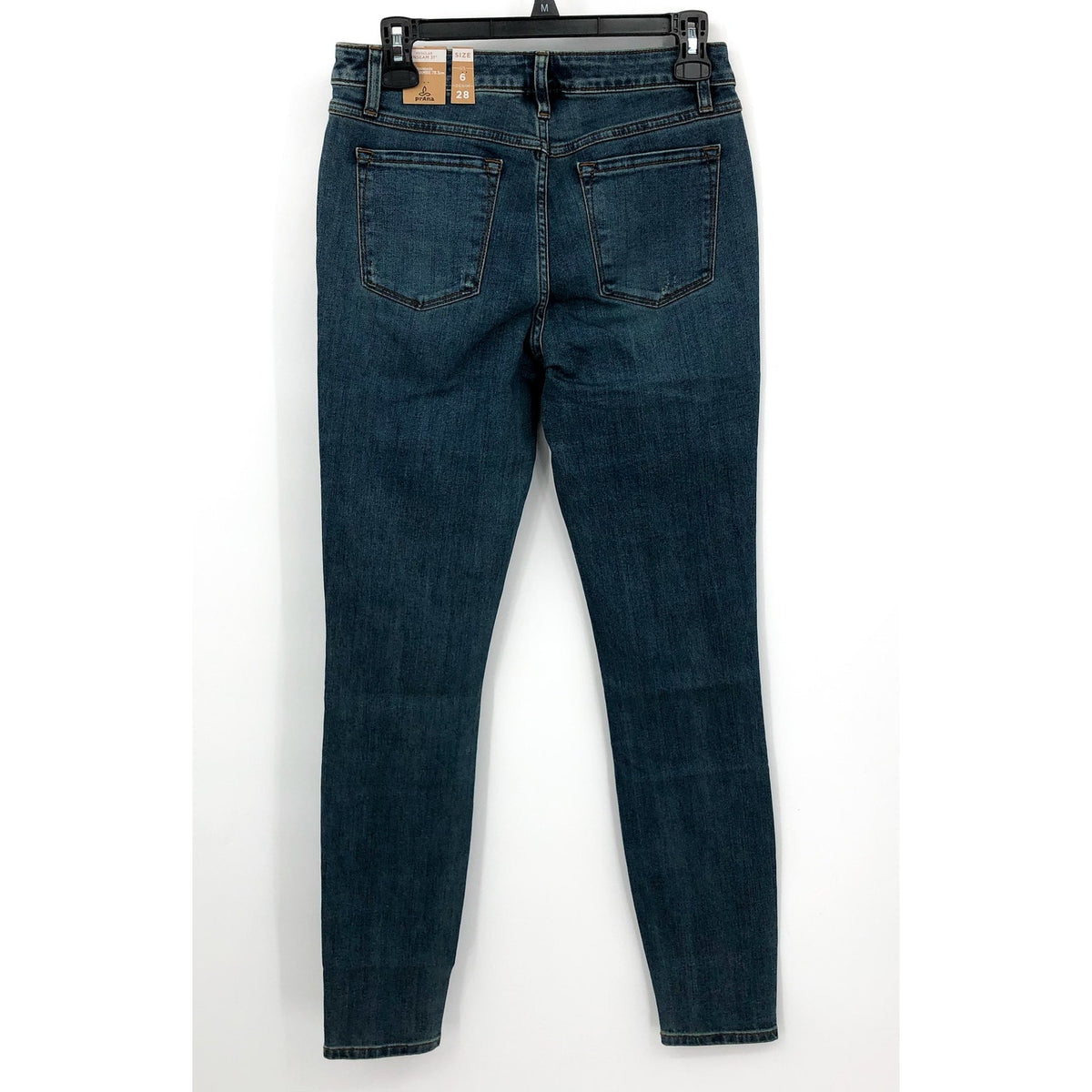 PRANA Womens Sienna Mid Rise Skinny Jeans Size 6 28 x 31 True Blue Stretch NWT