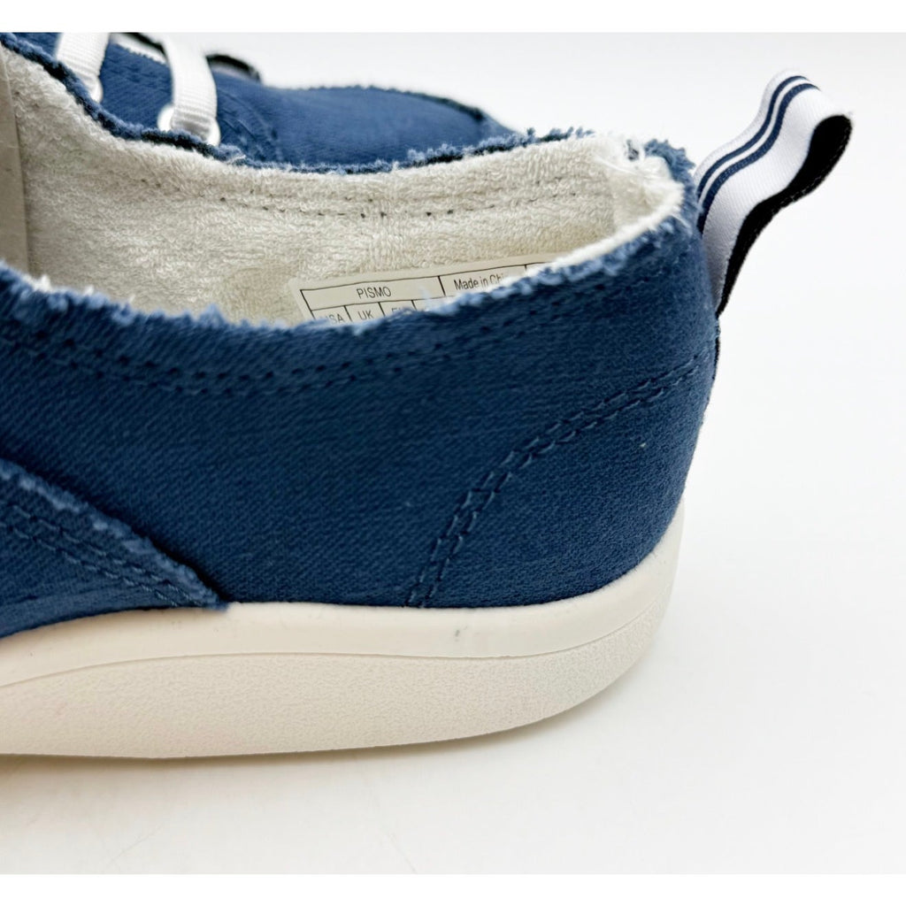 Vionic Womens Beach Pismo Sneakers Size 7.5 WIDE Navy Blue Cotton Canvas NIB
