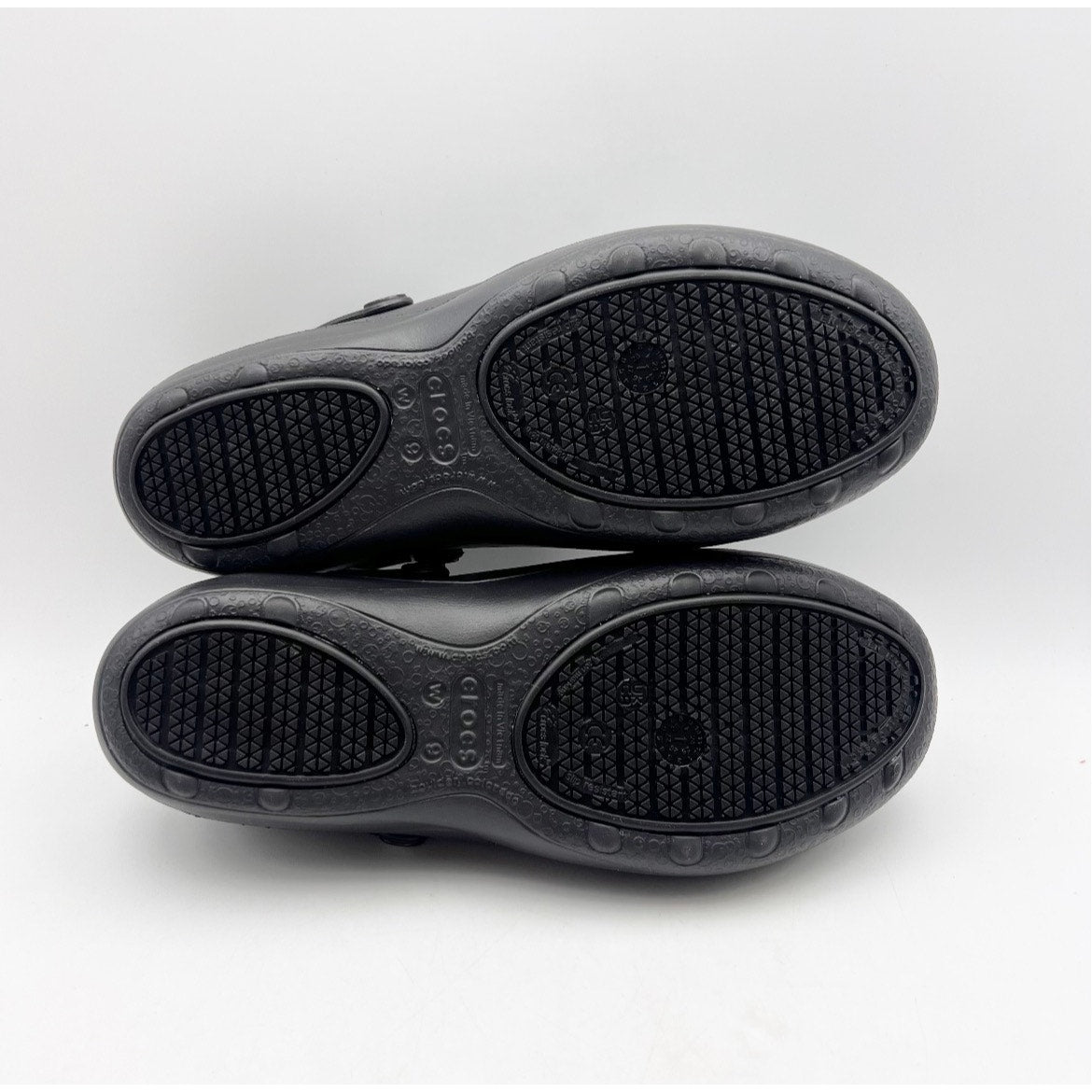 Crocs Women's Mercy Work Clogs Size 9 Black Slip On Slip Resistant NWOB