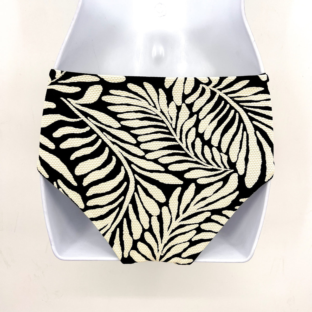MAAJI Lush Feather Venus Classic Bikini Bottom Small Black/Yellow Reversible NWT