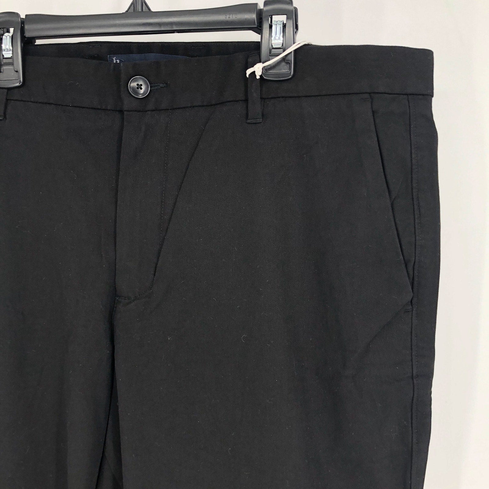 EVERLANE Uniform Mens Performance Chino Pants 36x30 Black Athletic Fit NWT